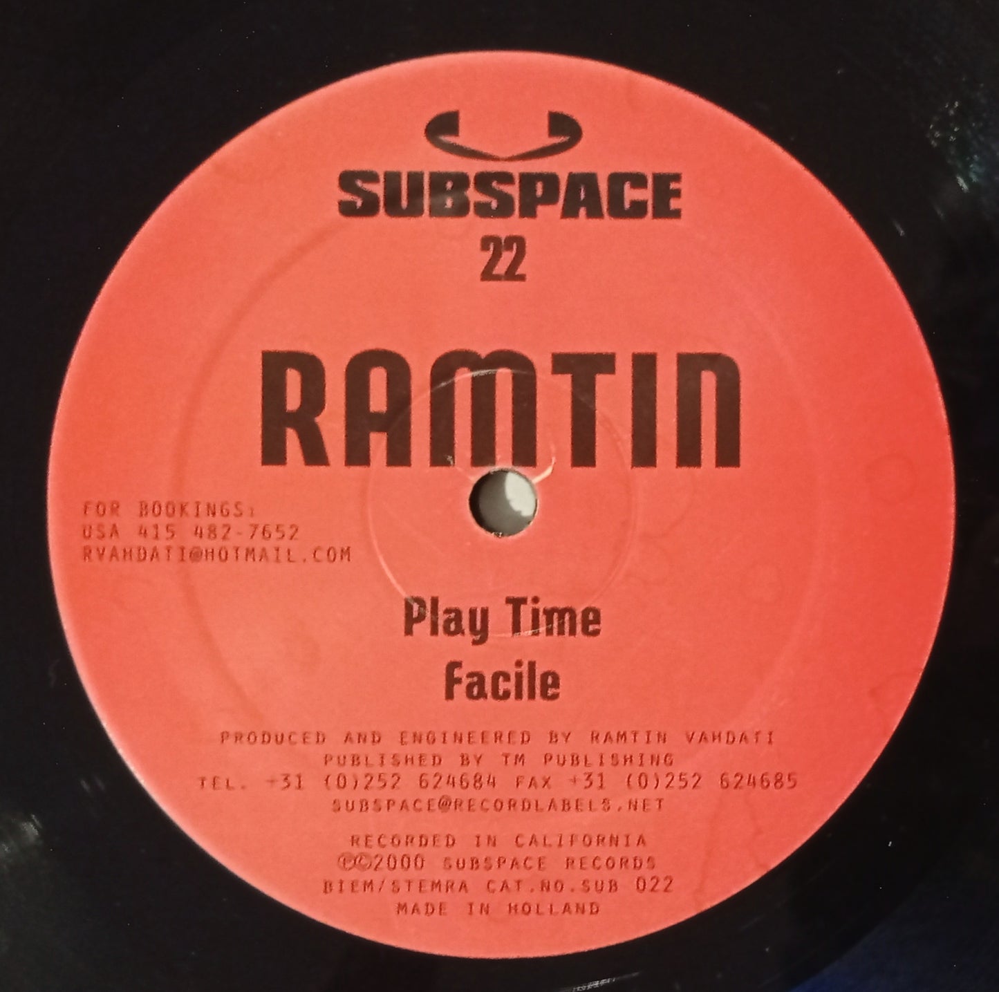 Ramtin - Slamic (Vinyl 12" - Importado Holanda - USADO)