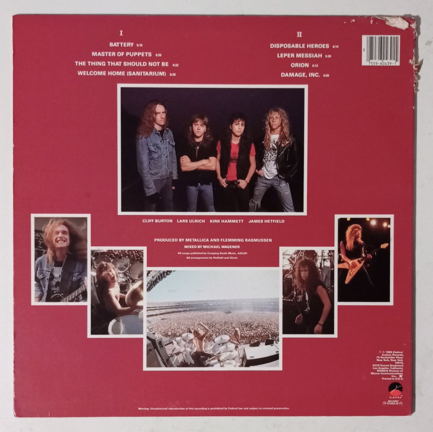 Metallica - Master of Puppets (LP Importado USA - USADO)