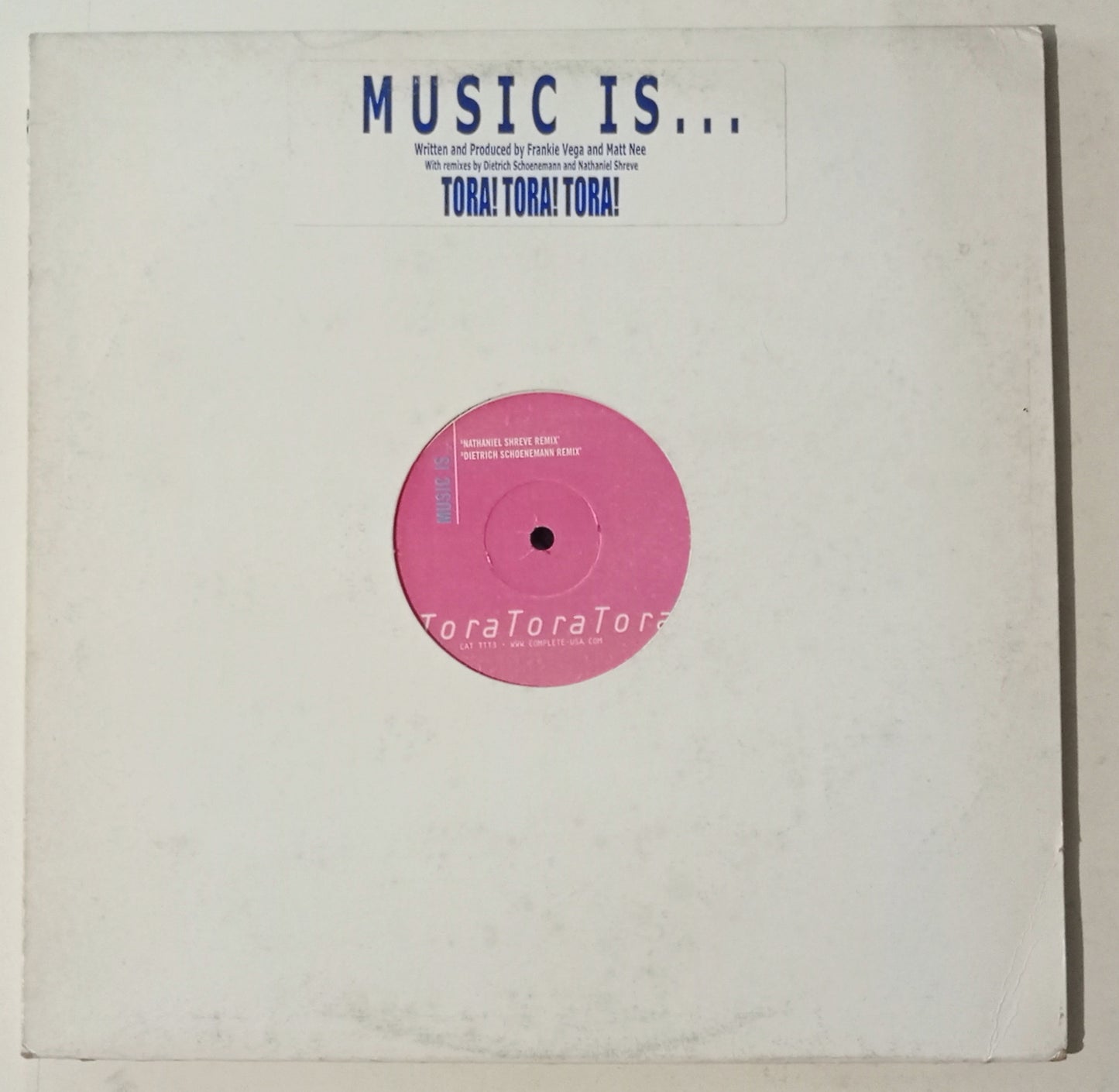 Frankie Vega & Matt Nee - Music Is... (Vinyl 12" - Importado USA - USADO)