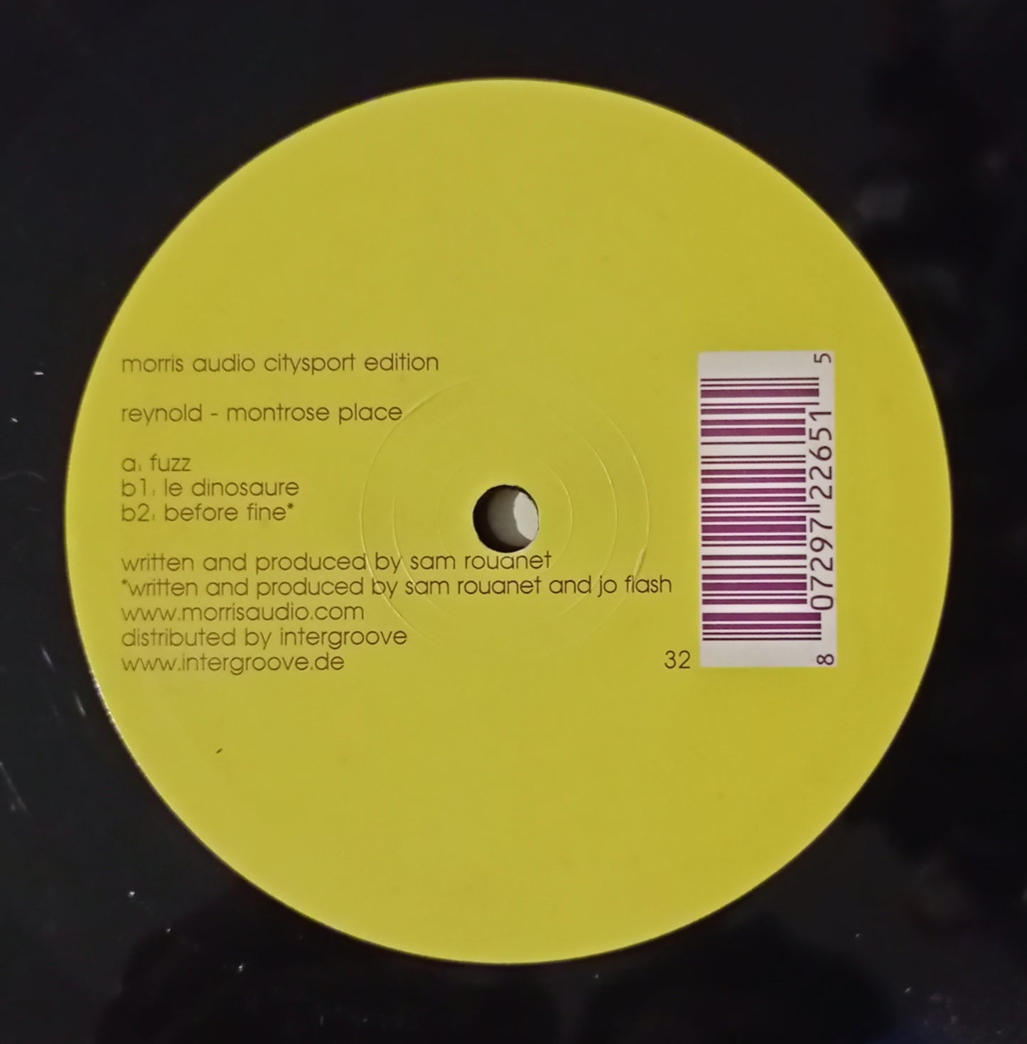 Reynold - Montrose Place (Vinyl 12" - Importado Suiça - USADO)