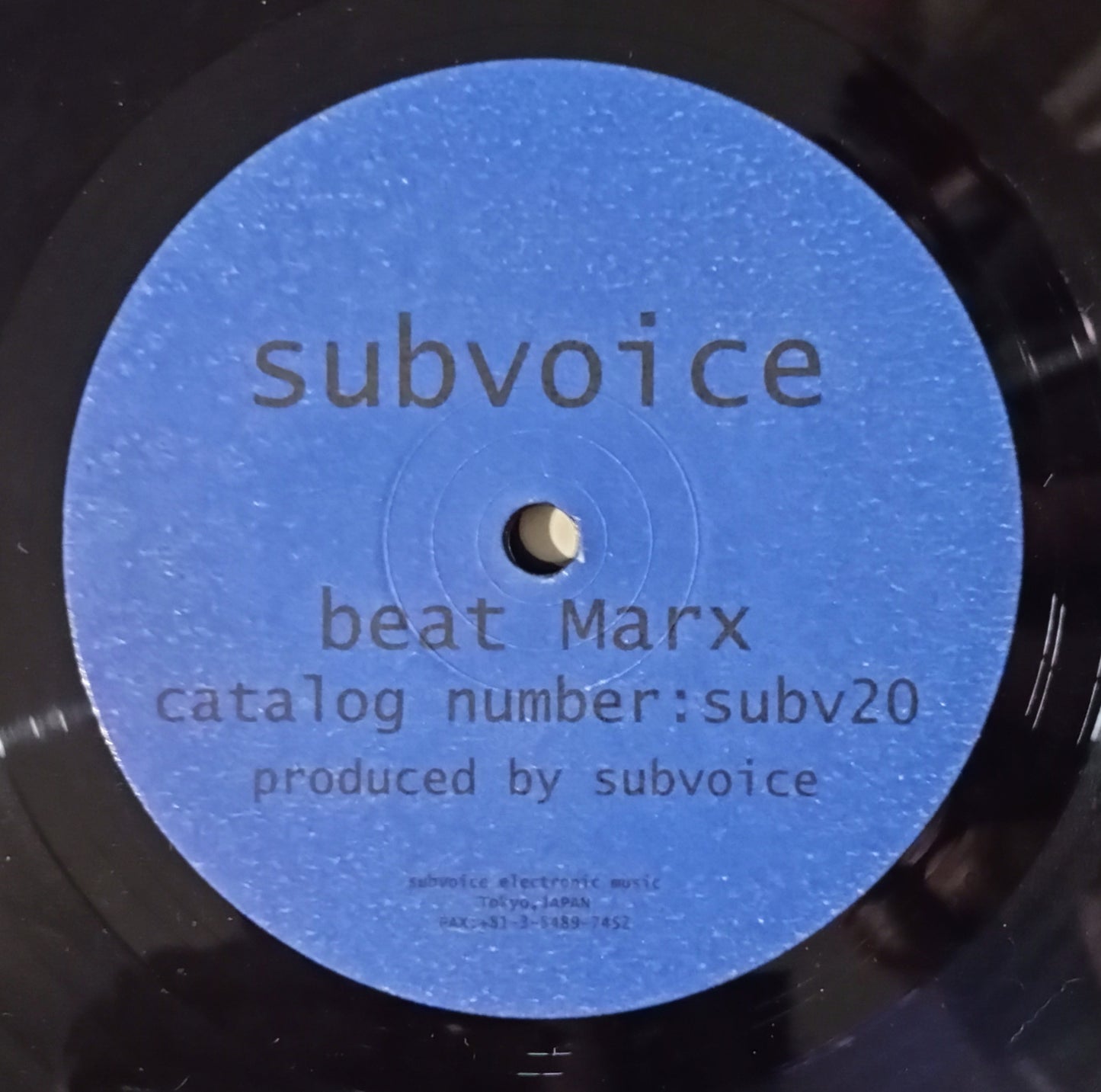 Subvoice - Beat Marx (Vinyl 12" - Importado Japão - USADO