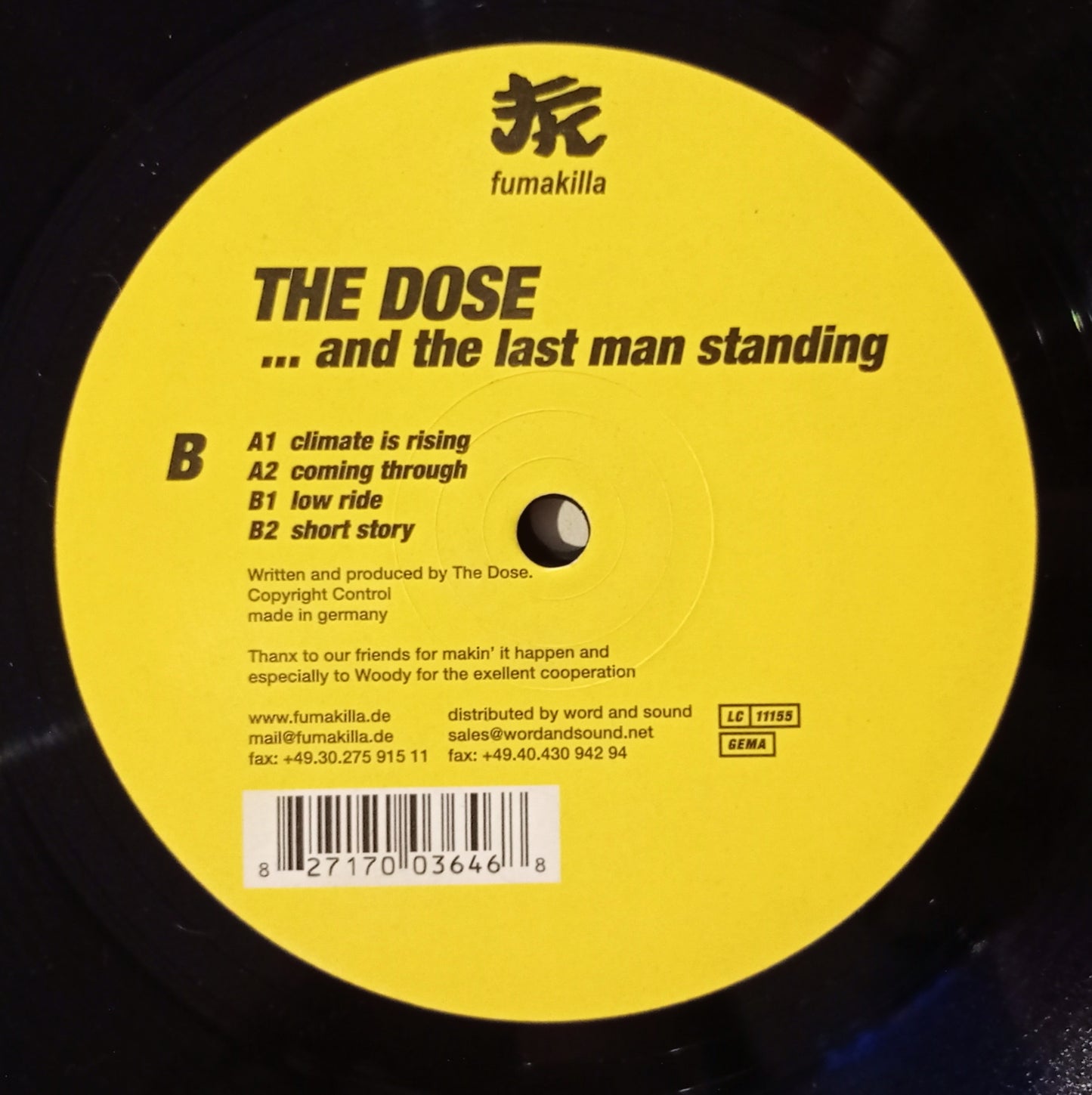 The Dose - ... And The Last Man Standing (Vinyl 12" - Importado Alemanha - USADO)
