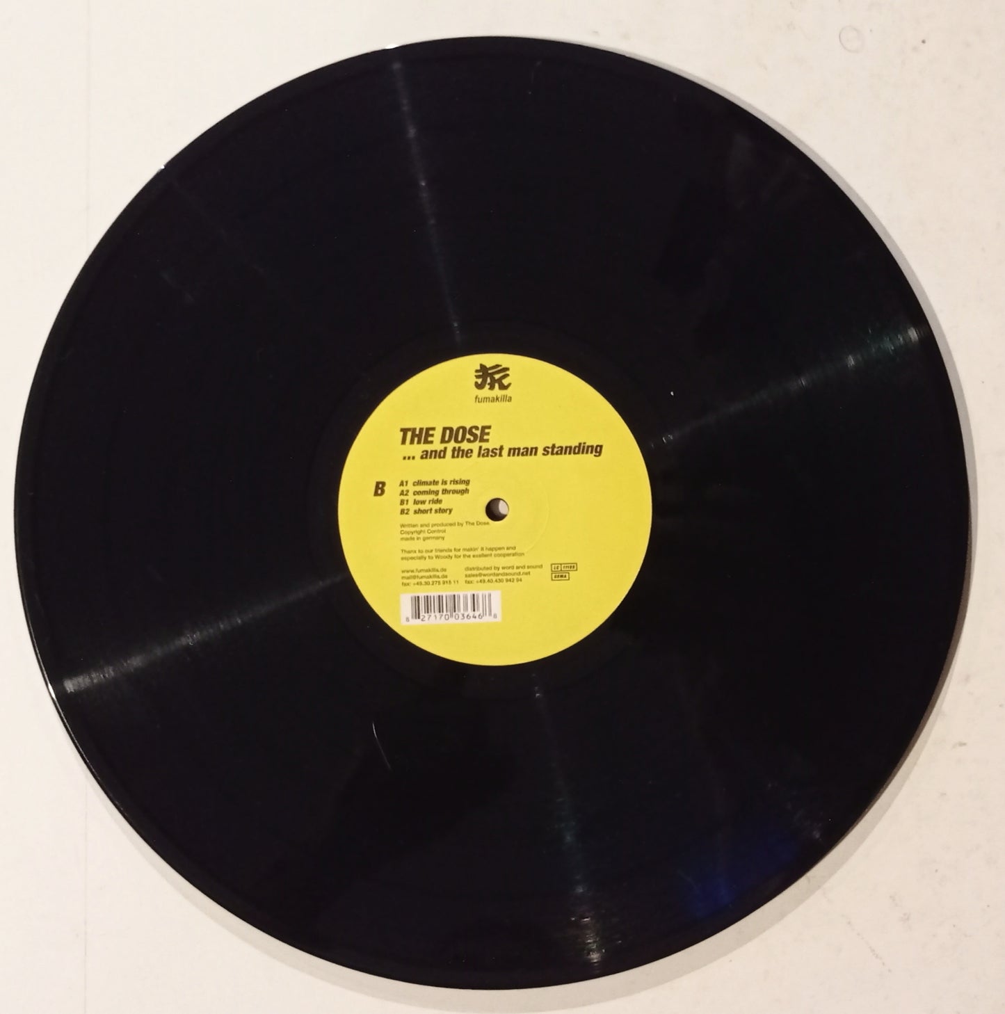 The Dose - ... And The Last Man Standing (Vinyl 12" - Importado Alemanha - USADO)