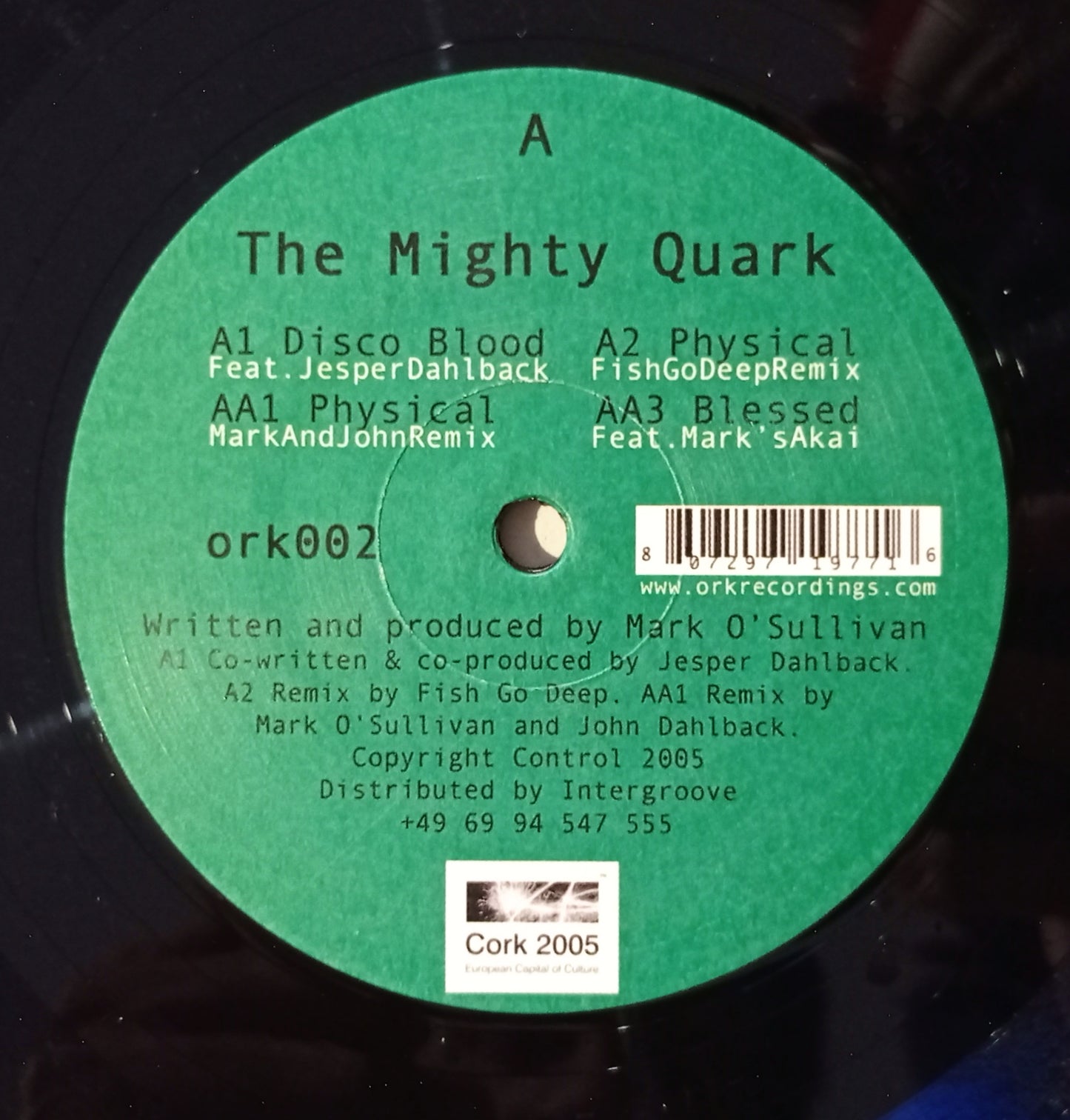 The Mighty Quark - Disco Blood (Vinyl 12" - Importado Irlanda - USADO)