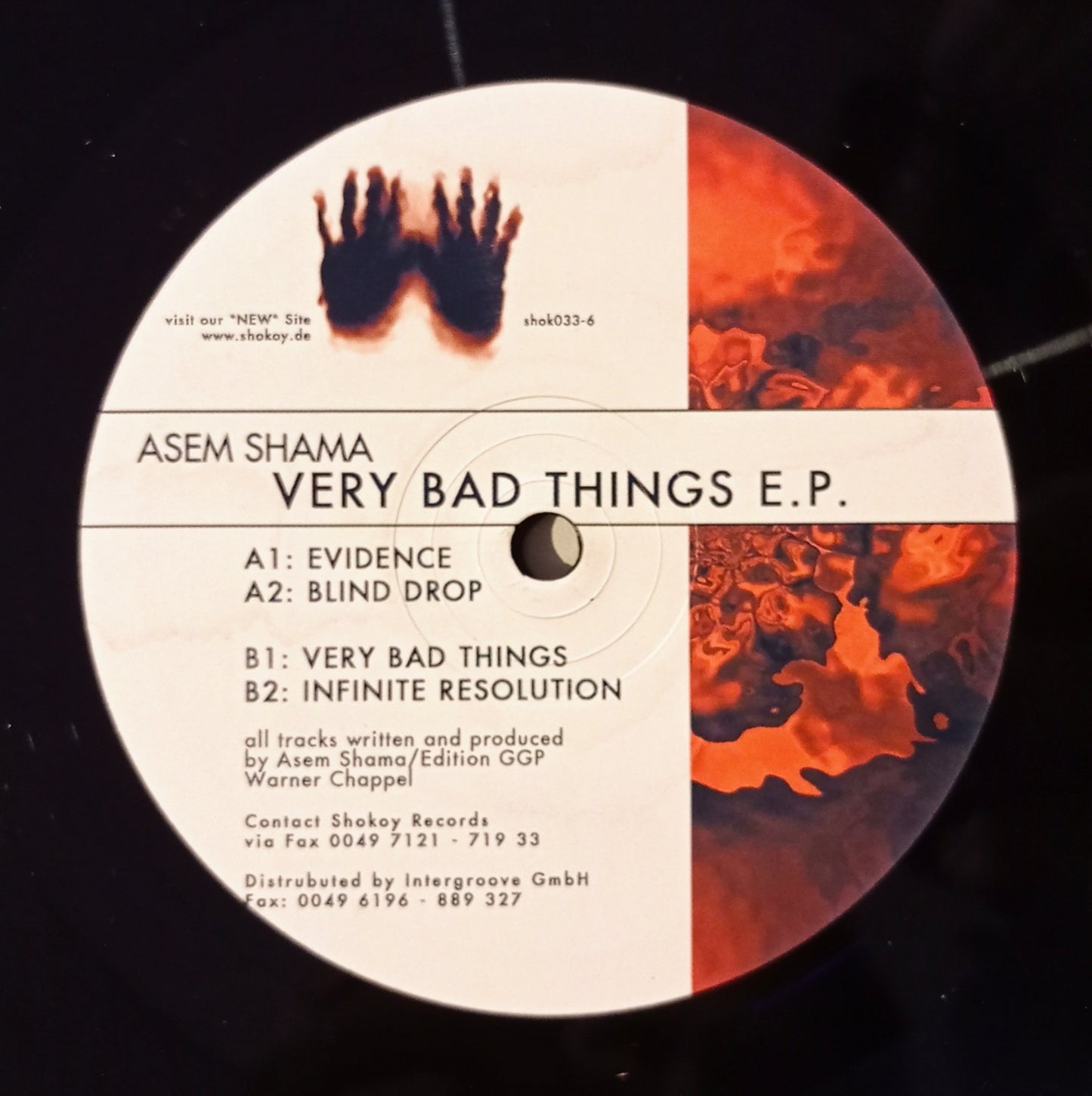 Asem Shama - Very Bad Things E.P. (Vinyl 12" - Importado Alemanha - USADO)