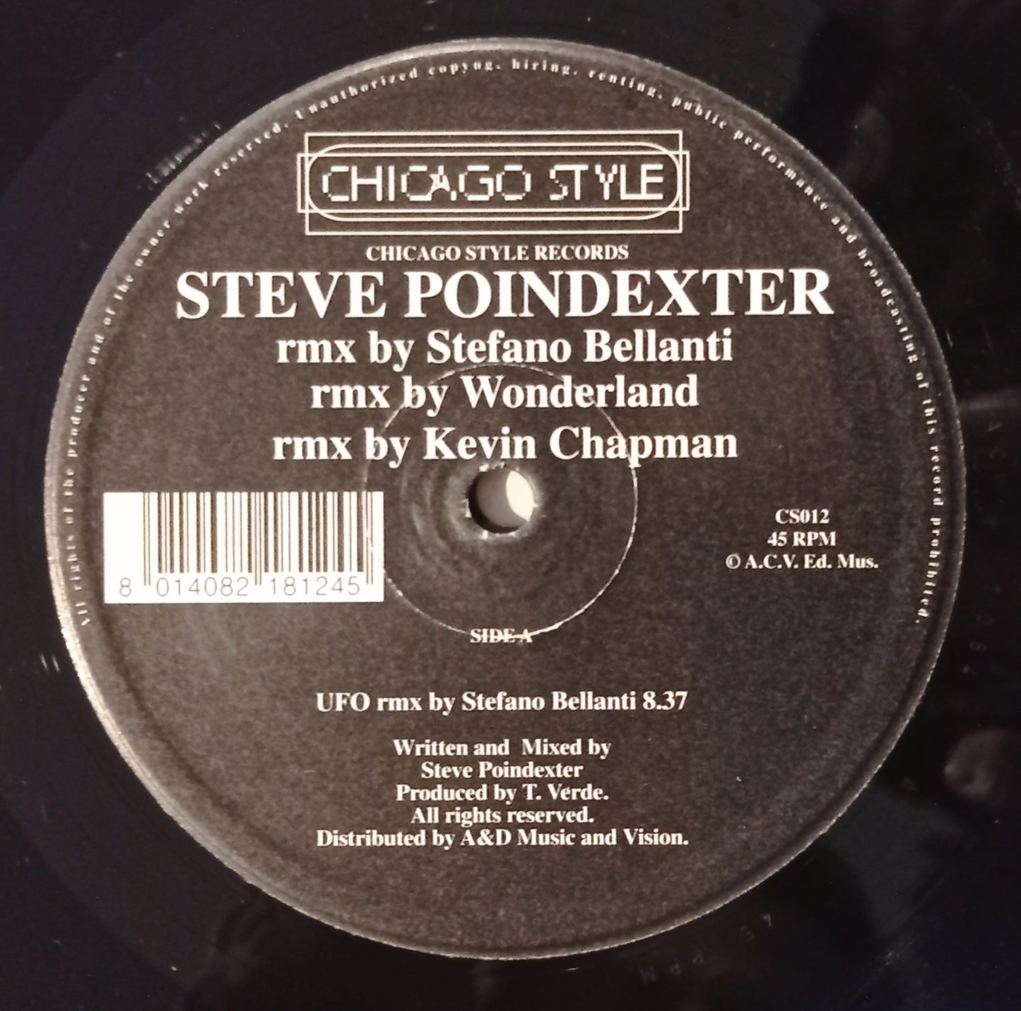 Steve Poindexter - remixes (Vimyl 12" - Importado Itália - USADO)