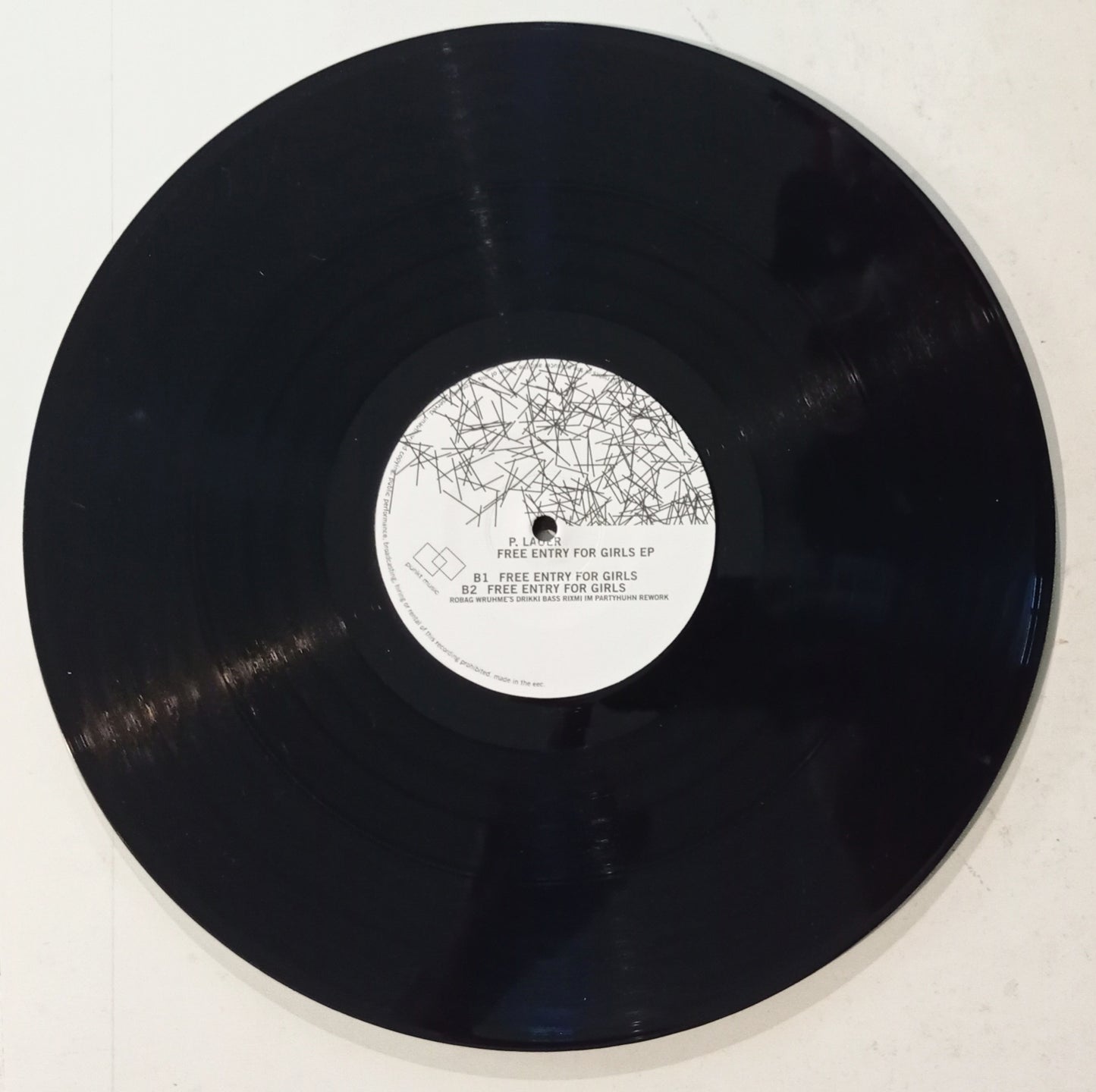 P. Lauer - Free Entry For Girls EP (Vinyl 12" - Importado Alemanha - USADO)