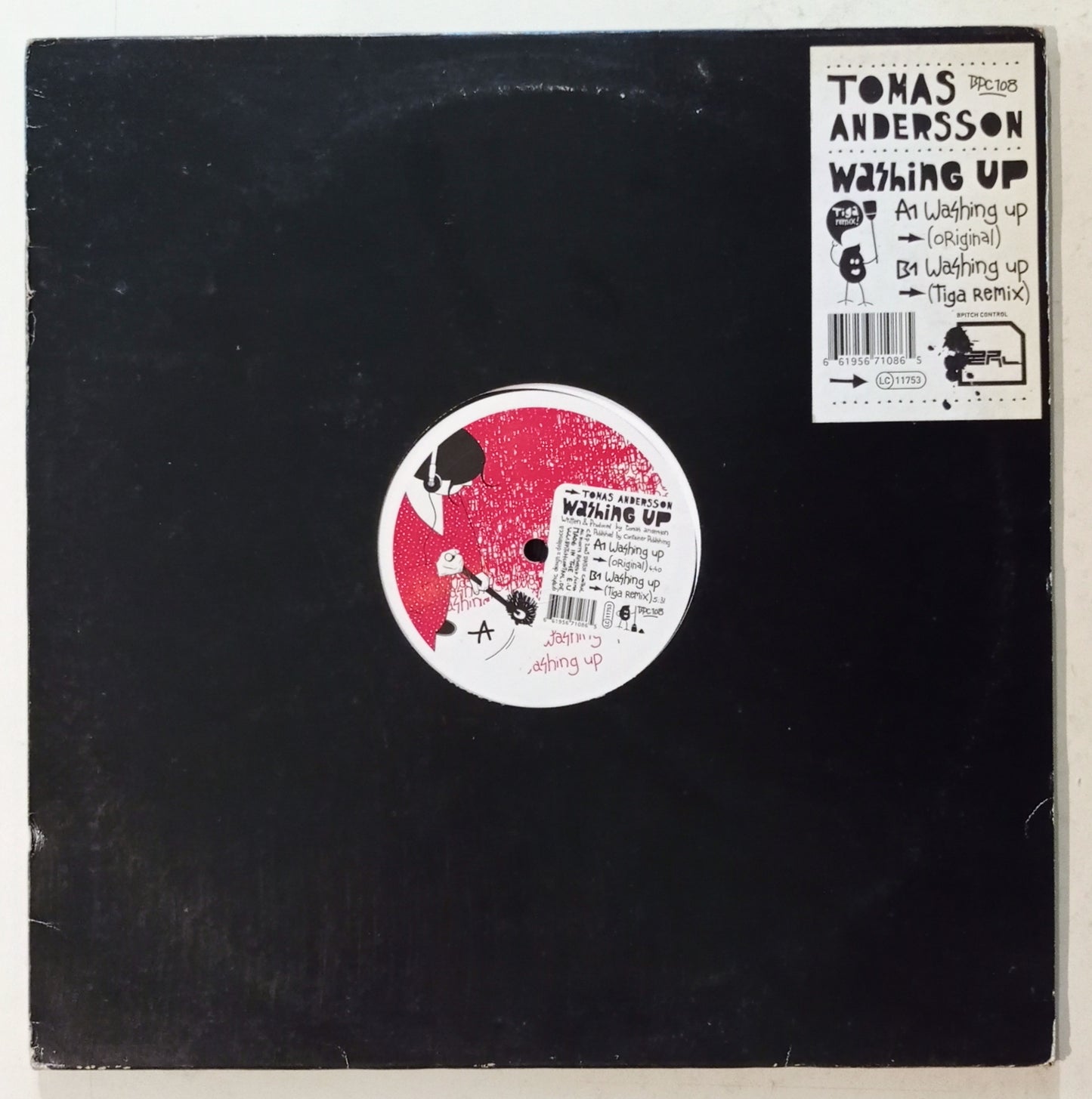 Tomas Andersson - Washing Up (Vinyl 12" - Importado Alemanha - USADO)