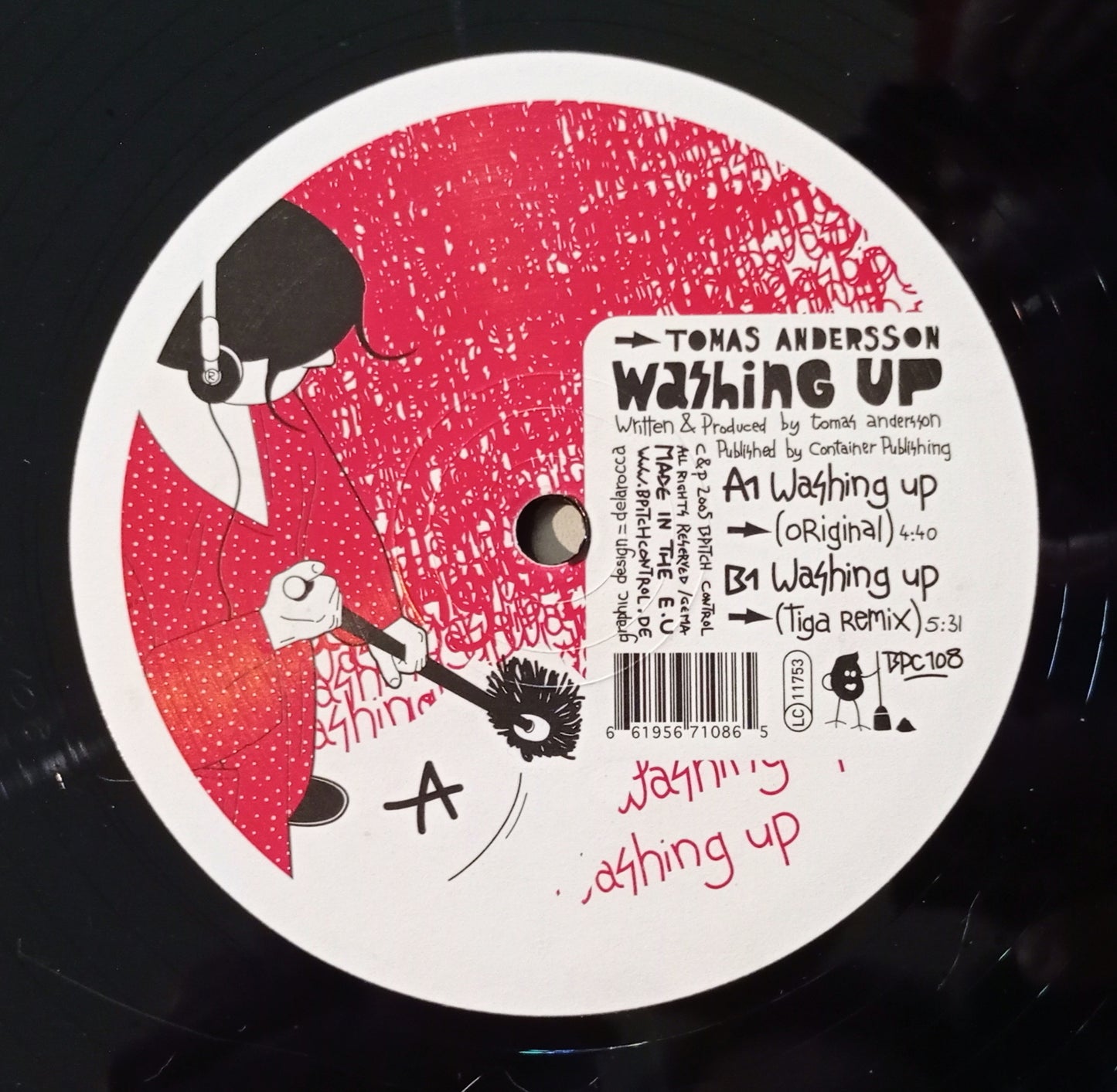 Tomas Andersson - Washing Up (Vinyl 12" - Importado Alemanha - USADO)