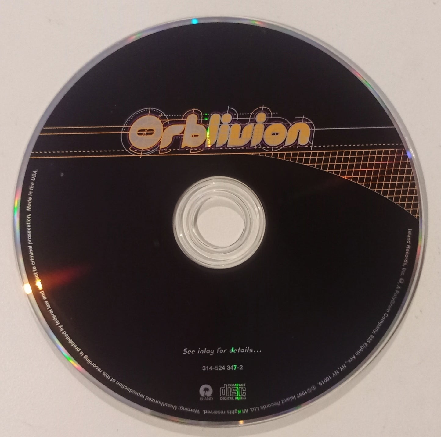 Orb - Oblivion (CD Importado USA Usado)