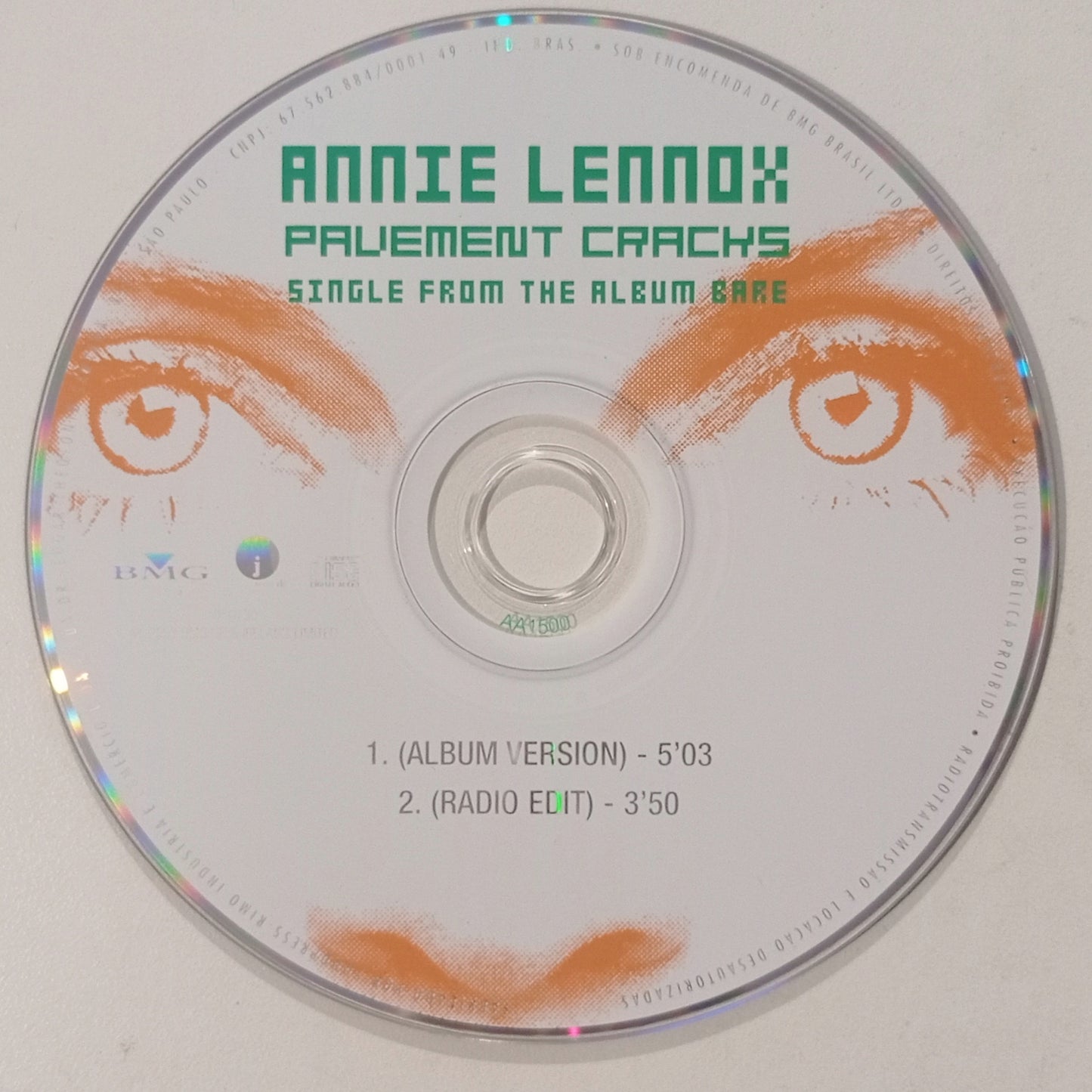 Annie Lennox - Pavement Cracks (CD Nacional Usado)