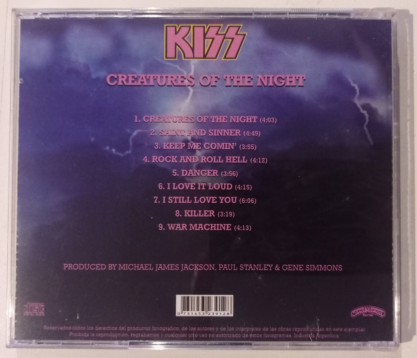 Kiss - Creatures Of The Night (CD Importado Argentina - Usado)