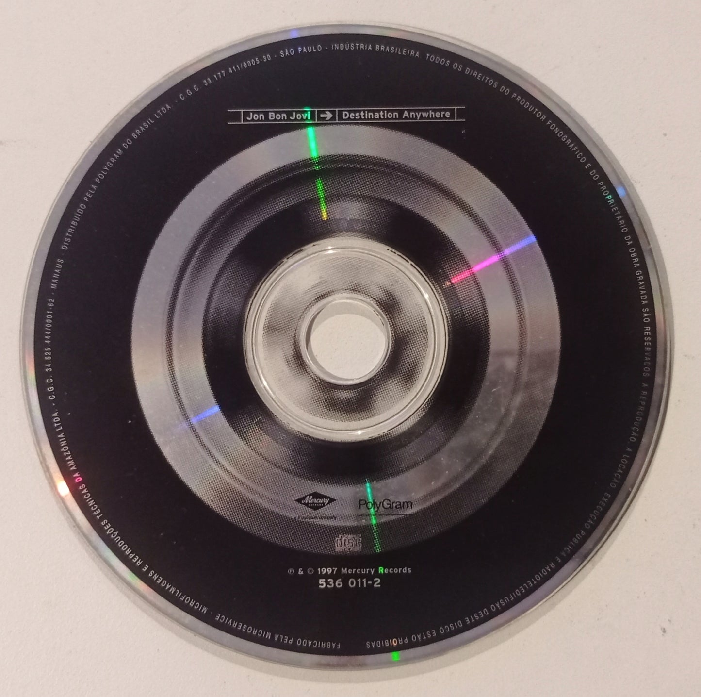 Jon Bon Jovi - Destination Anywhere (CD Nacional Usado)