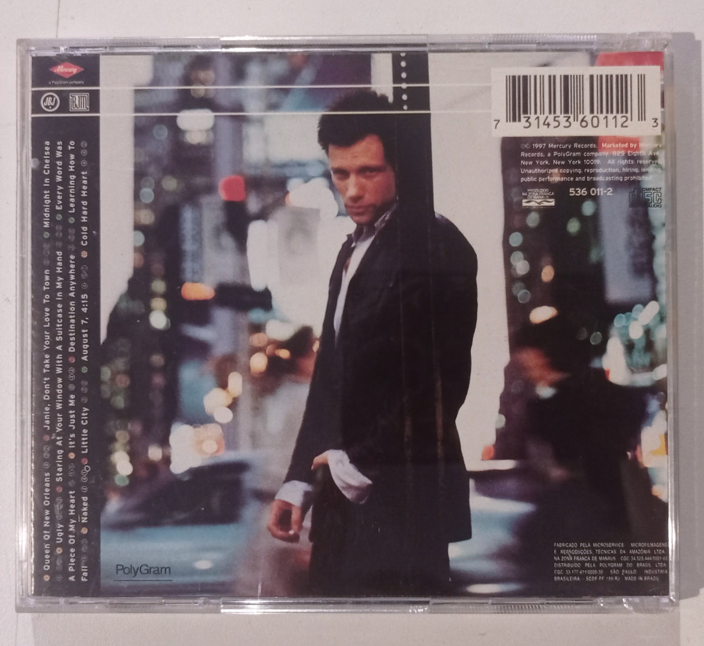 Jon Bon Jovi - Destination Anywhere (CD Nacional Usado)