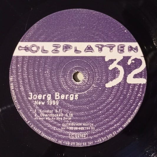 Joerg Bergs - New 1999 (Vinyl 12" - Importado Alemanha - USADO)