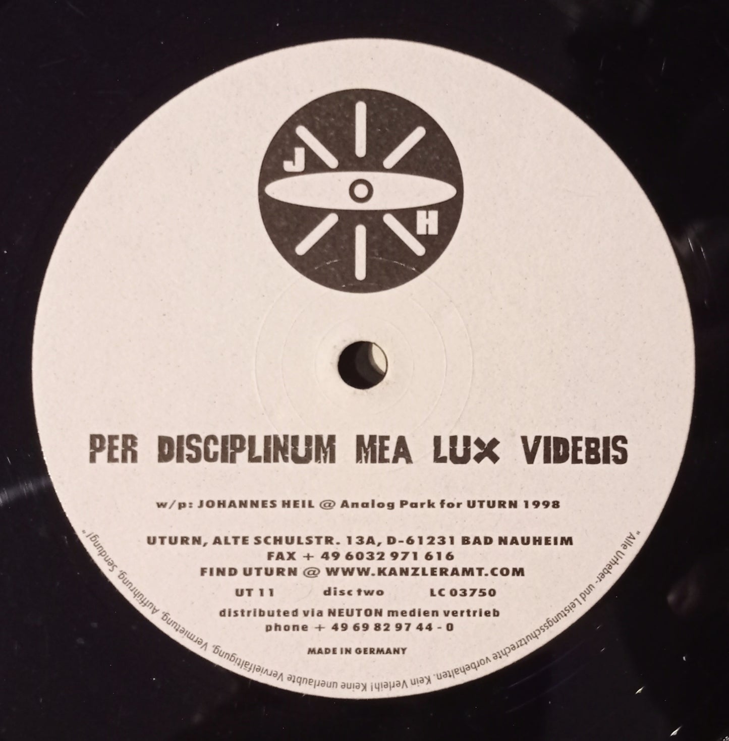 Johannes Heil - Per Disciplinum Mea Lux Videbis (Vinyl 12" Duplo - Importado Alemanha - USADO)
