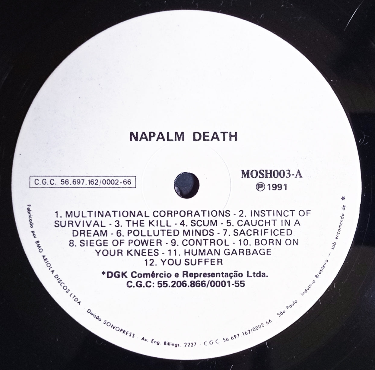 Napalm Death - Scum (LP - Nacional - USADO)