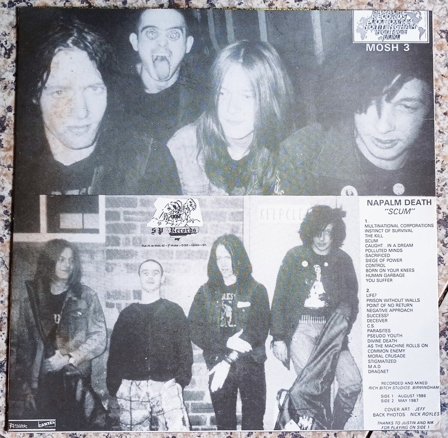 Napalm Death - Scum (LP - Nacional - USADO)