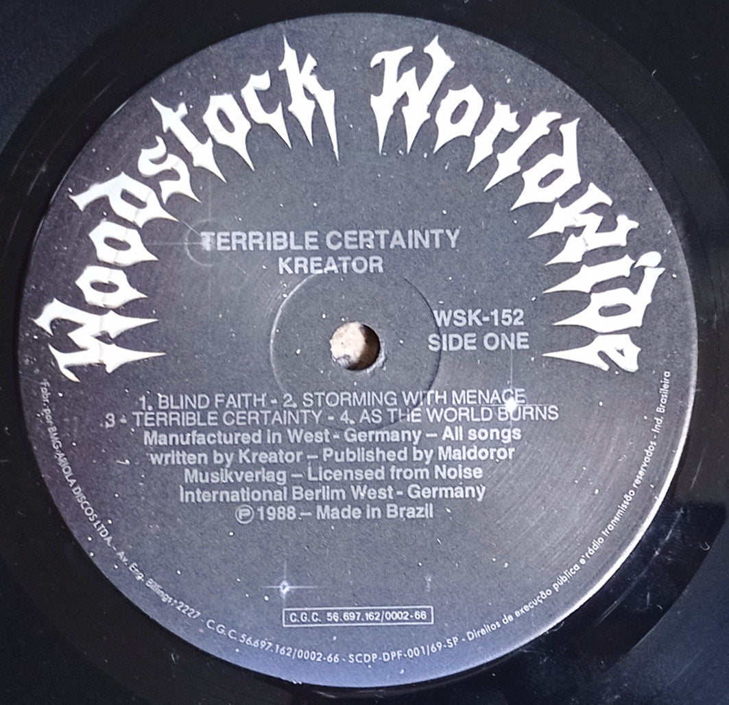 Kreator - Terrible Certainty (LP - Nacional - USADO)