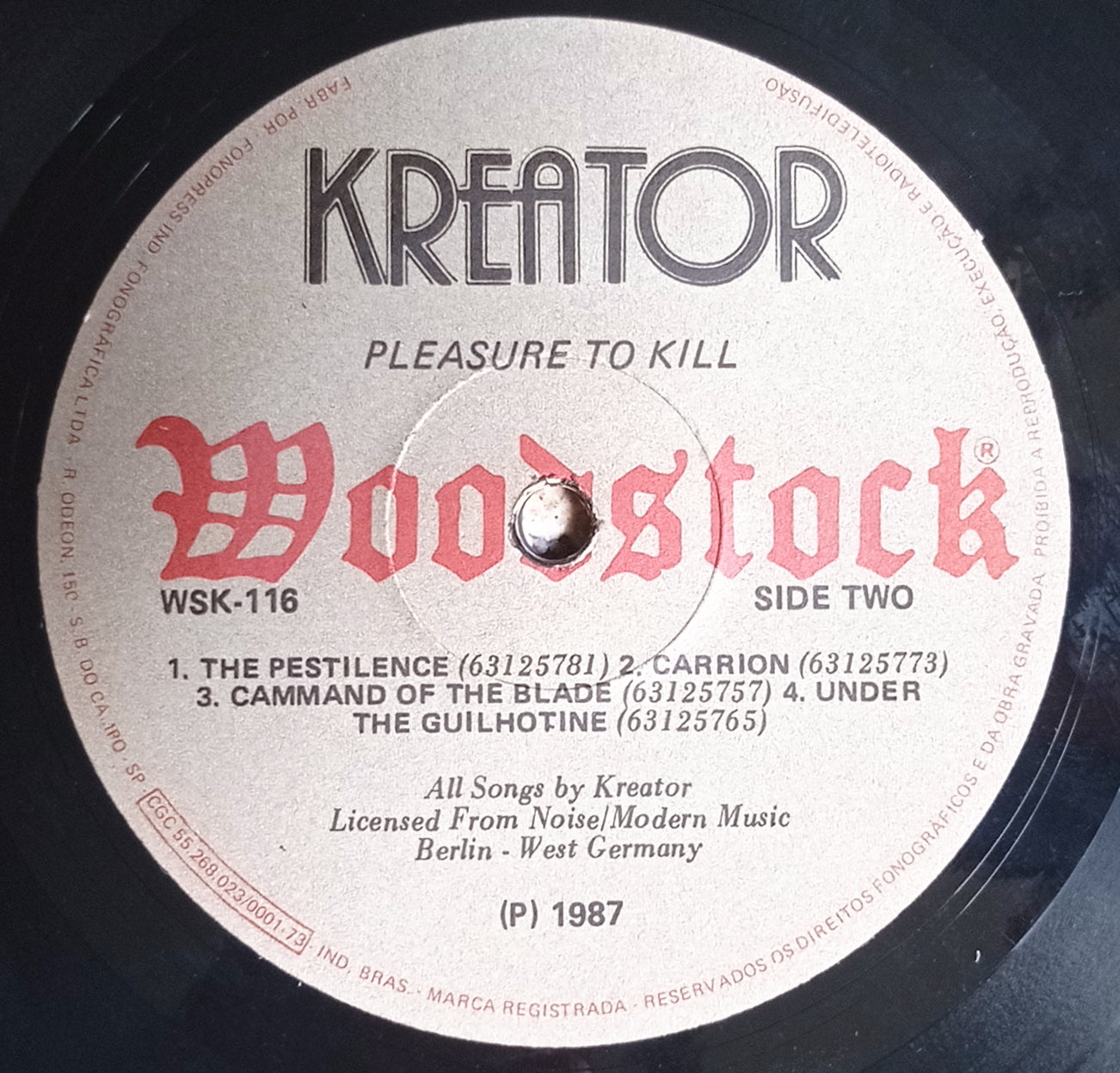Kreator - Pleasure To Kill (LP - Nacional - USADO)