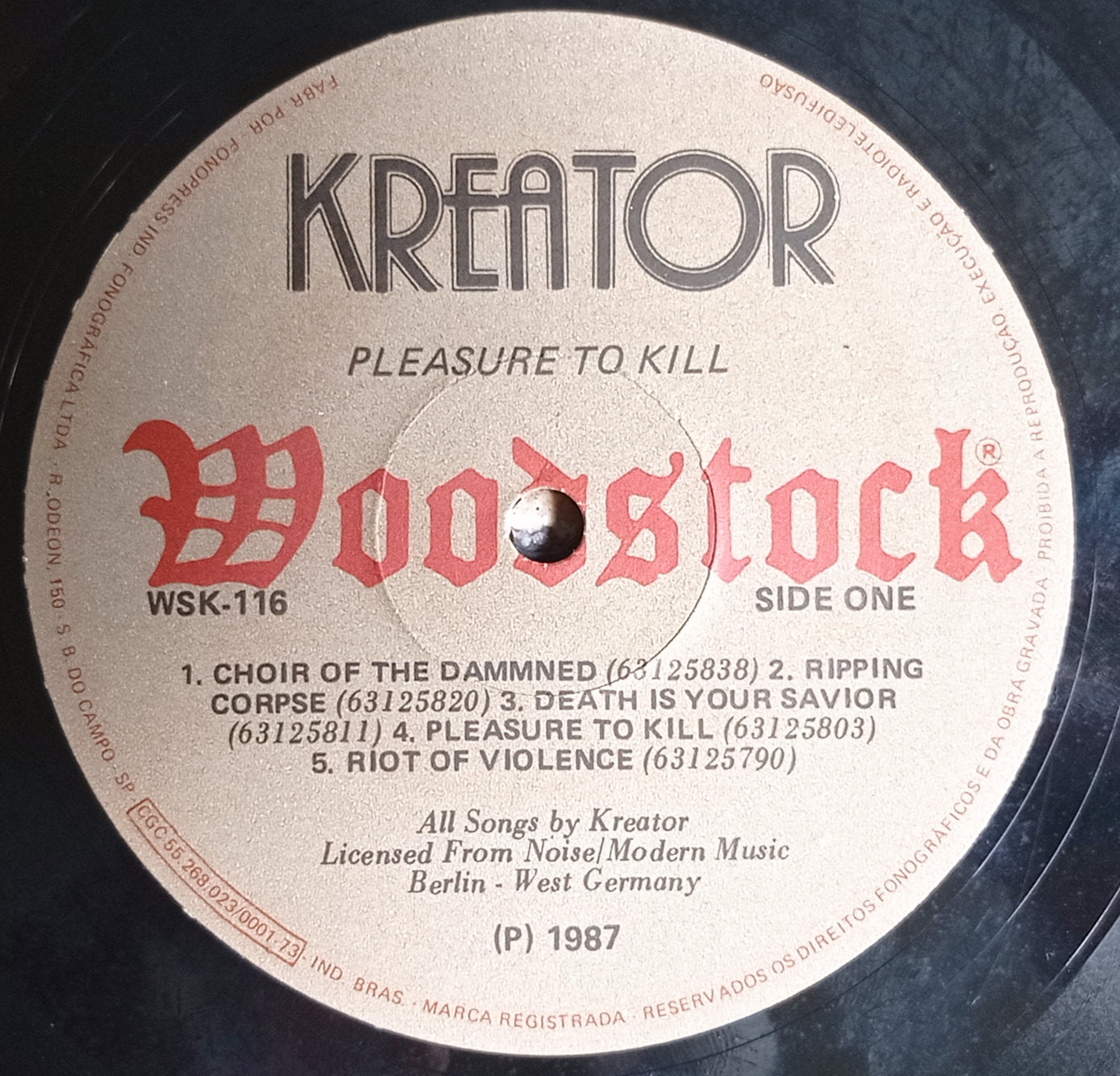Kreator - Pleasure To Kill (LP - Nacional - USADO)
