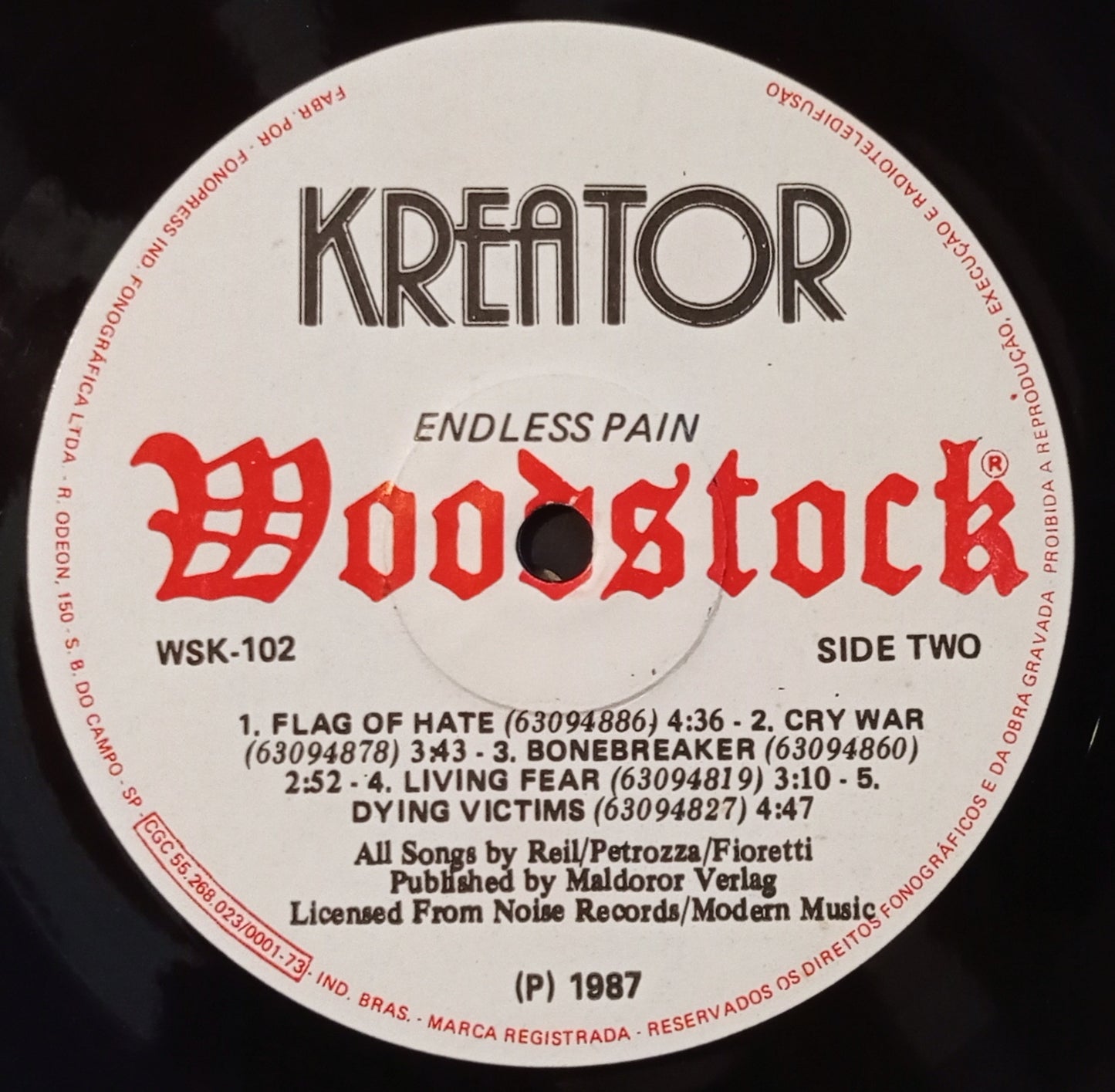 Kreator - Endless Pain (LP - Nacional - USADO)