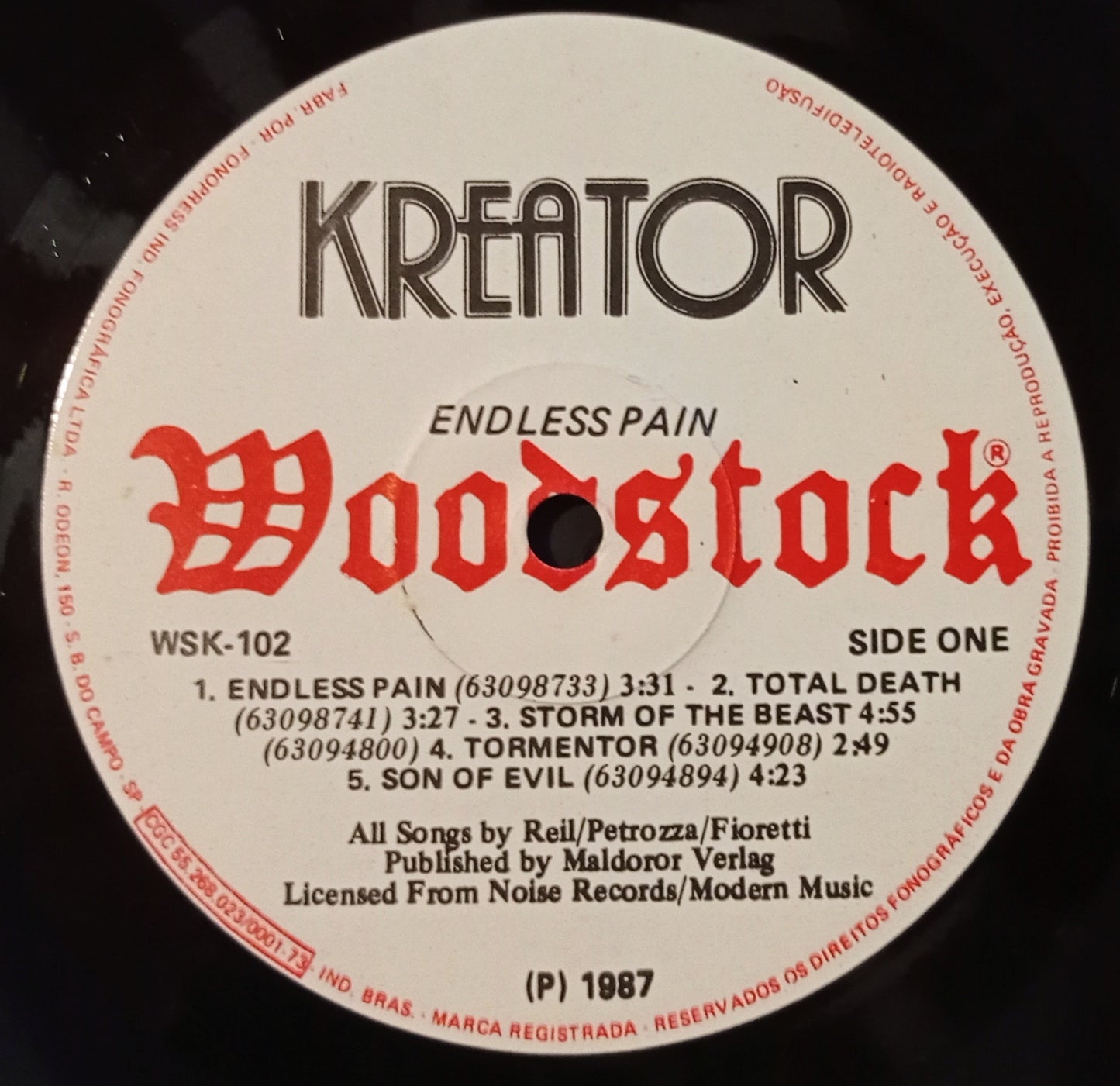 Kreator - Endless Pain (LP - Nacional - USADO)