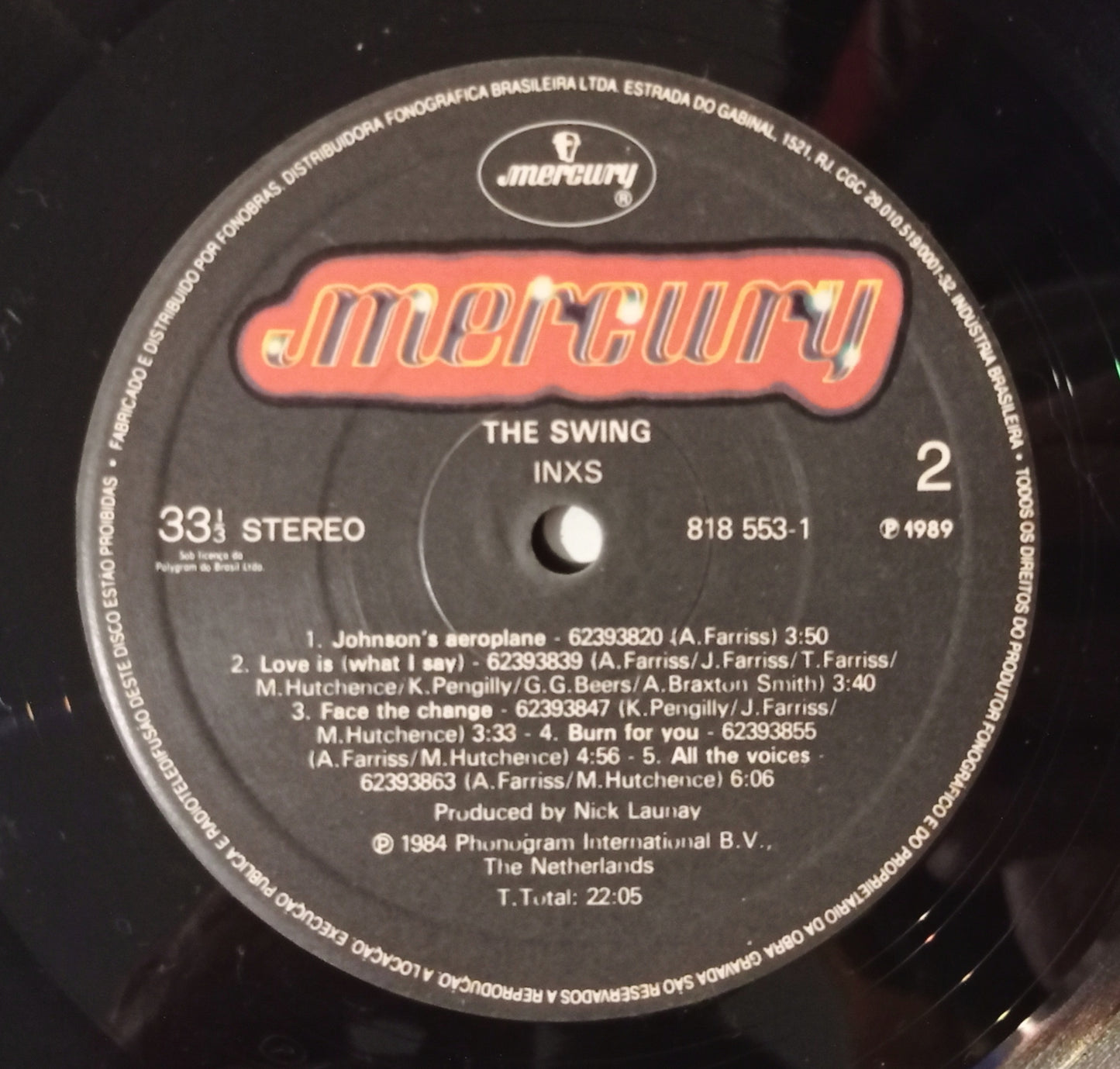 INXS - The Swing (LP - Nacional - USADO)