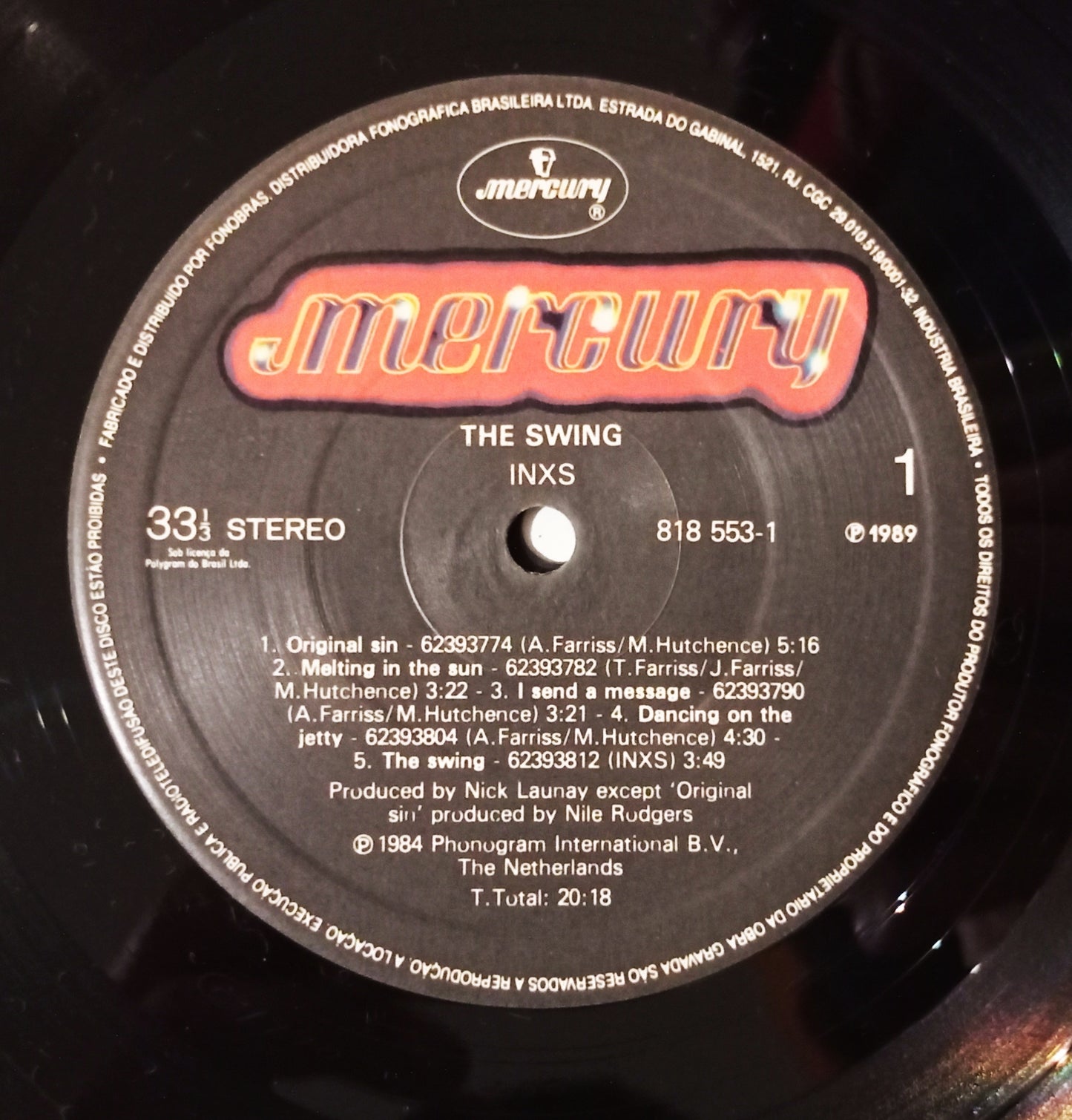 INXS - The Swing (LP - Nacional - USADO)