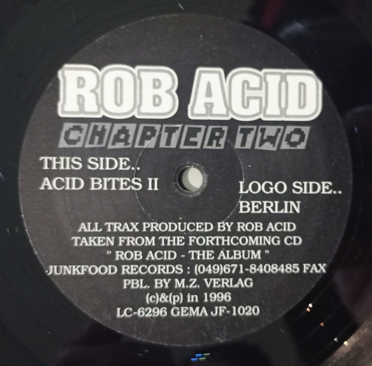 Rob Acid - Chapter Two (Vynil 12" - Importado Alemanha - USADO)