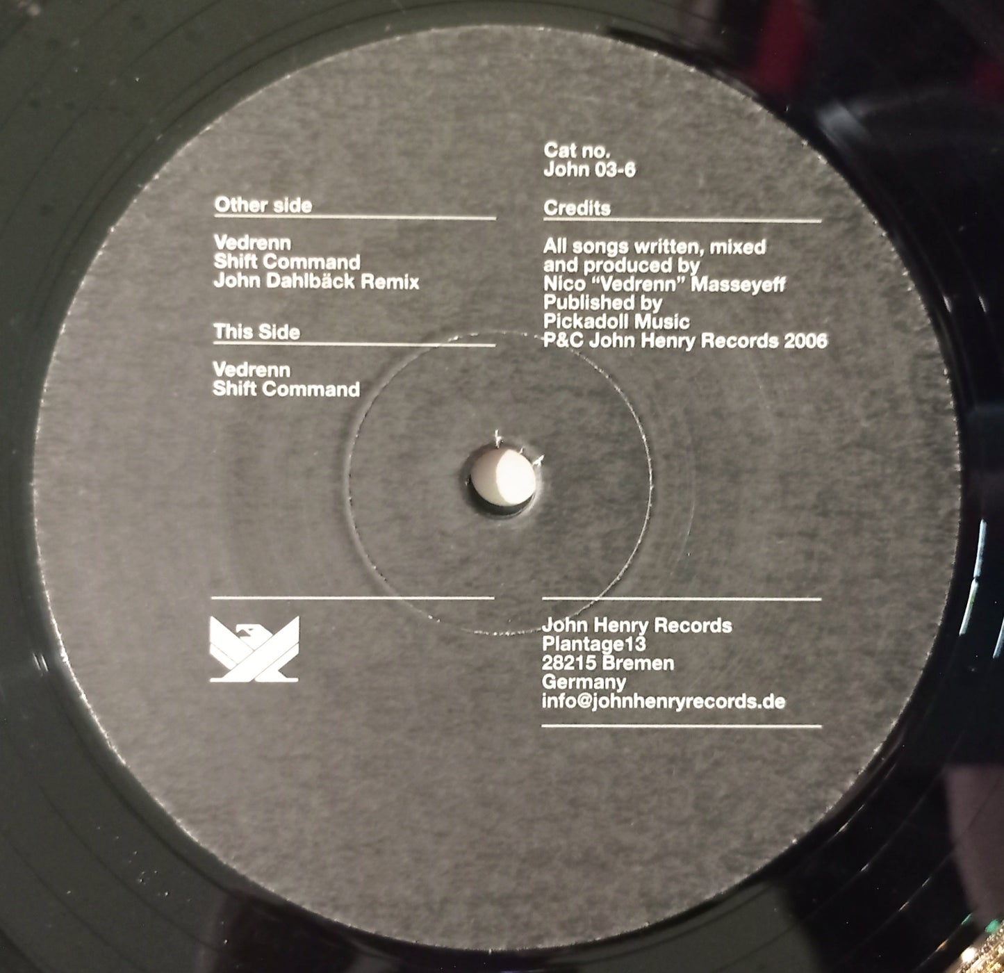 Vedrenn - Shift Command (Vynil 12" - Importado Alemanha - USADO)