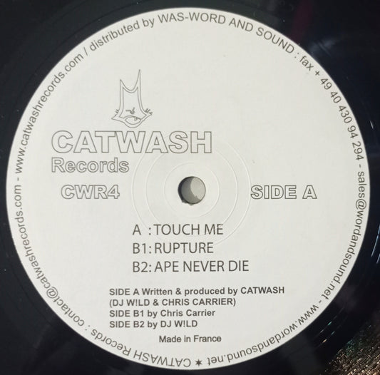 Catwash - Touch Me / Rupture / Ape Never Die (Vynil 12" - Importado França - USADO)