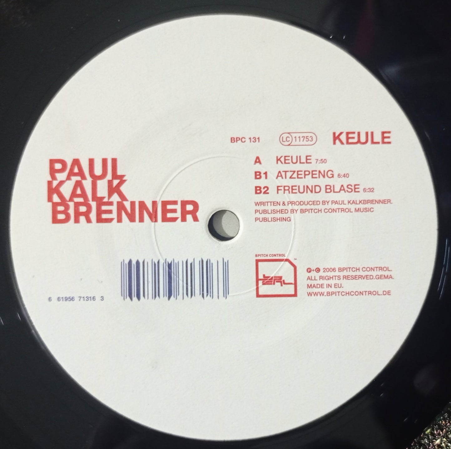 Paul Kalkbrenner - Keule (Vynil 12" - Importado Alemanha - USADO)
