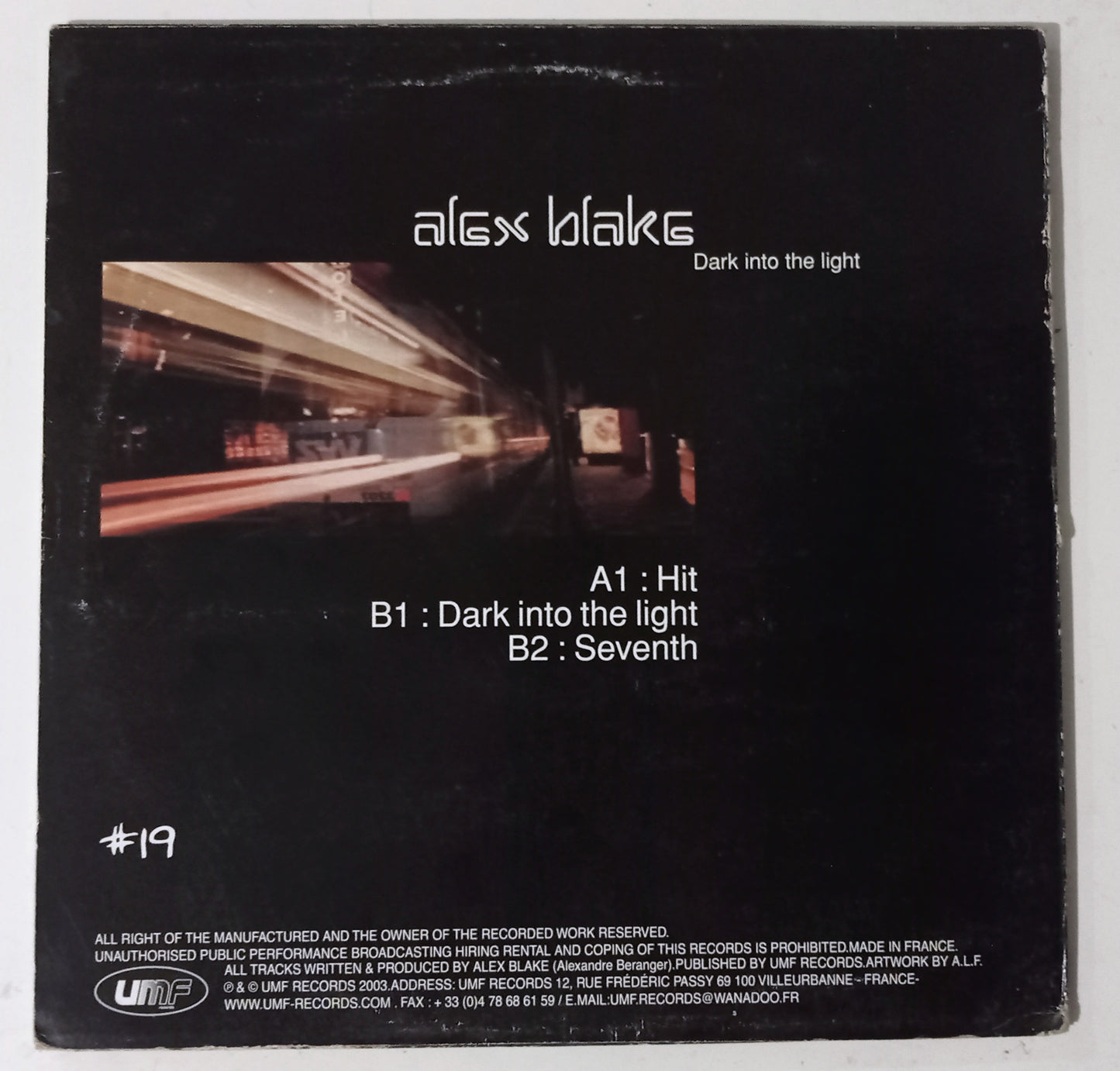 Alex Blake – Dark Into The Light (Vinyl 12" Importado França - Usado)