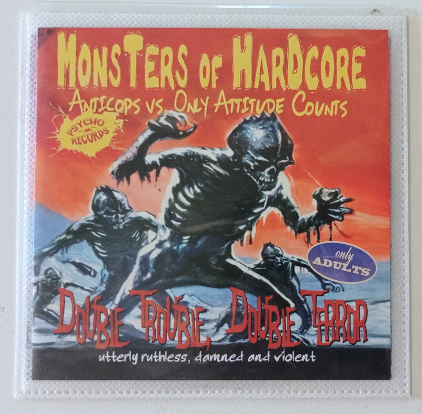 Anticops vs Only Attitude Counts - Monsters Of Hardcore (Split LP Importado Alemanha + CD Bonus - NOVO)