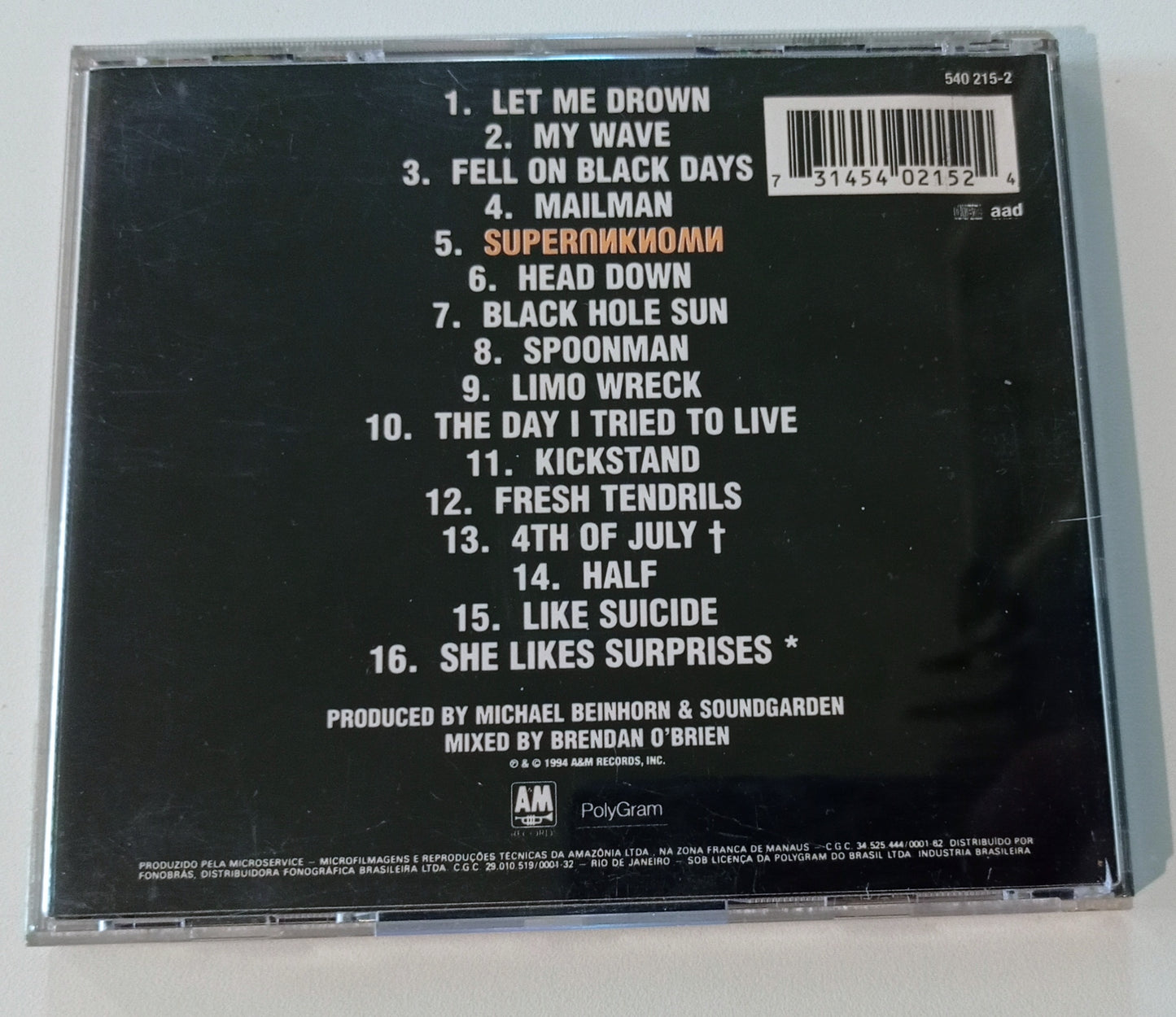 Soundgarden - Superunknown (CD Nacional - Usado)