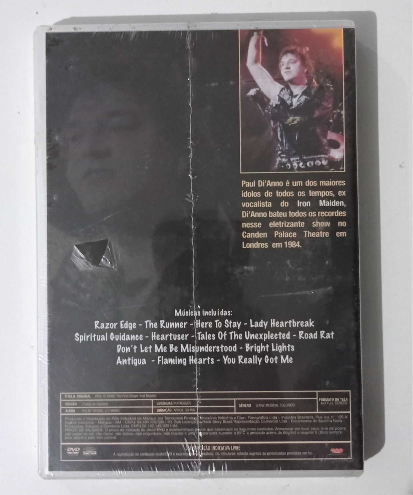 Paul Di'Anno - The First singer Iron Maiden (DVD Nacional LACRADO)