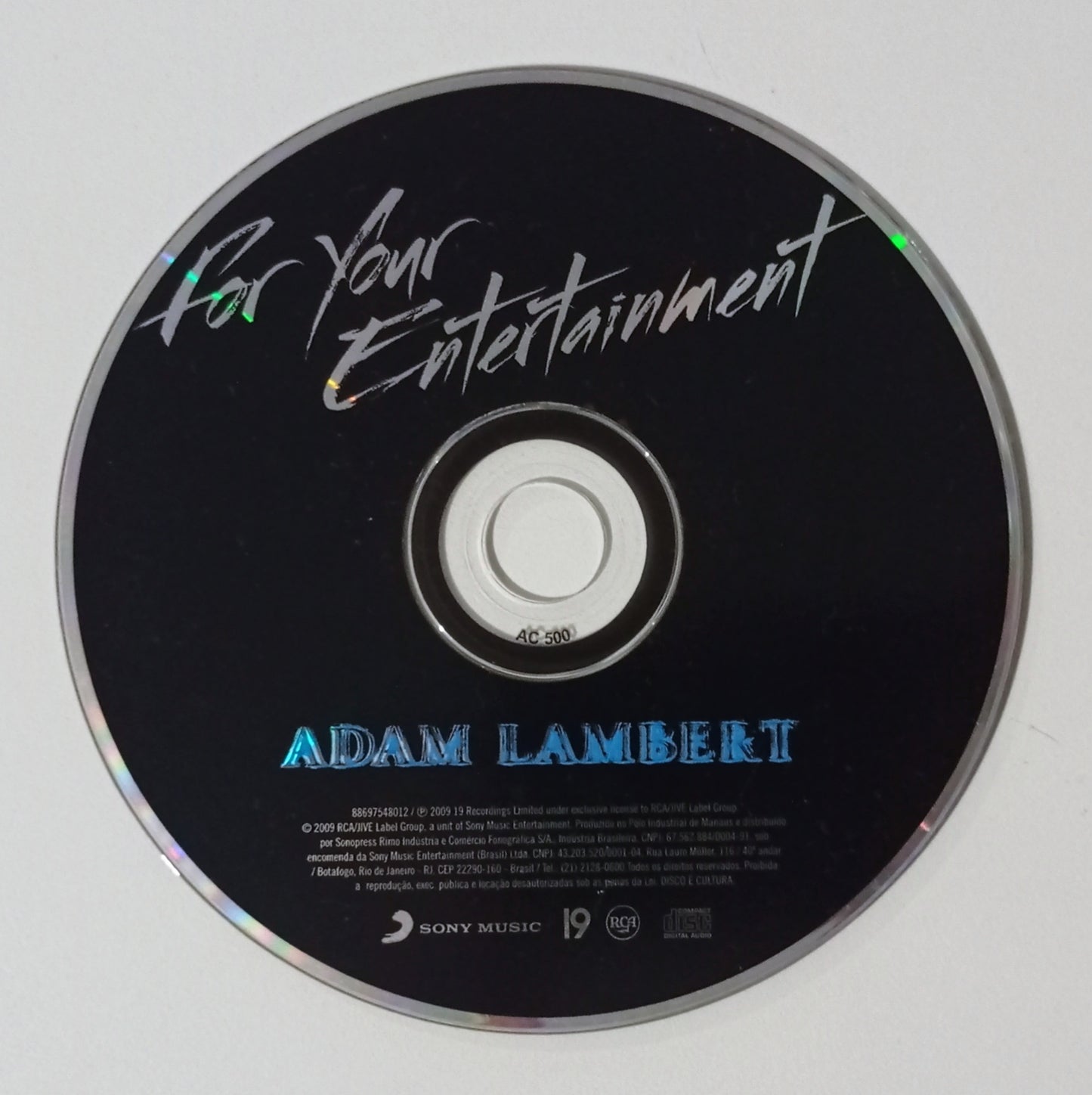 Adam Lambert - For Your Entertainment (CD Nacional - Usado)