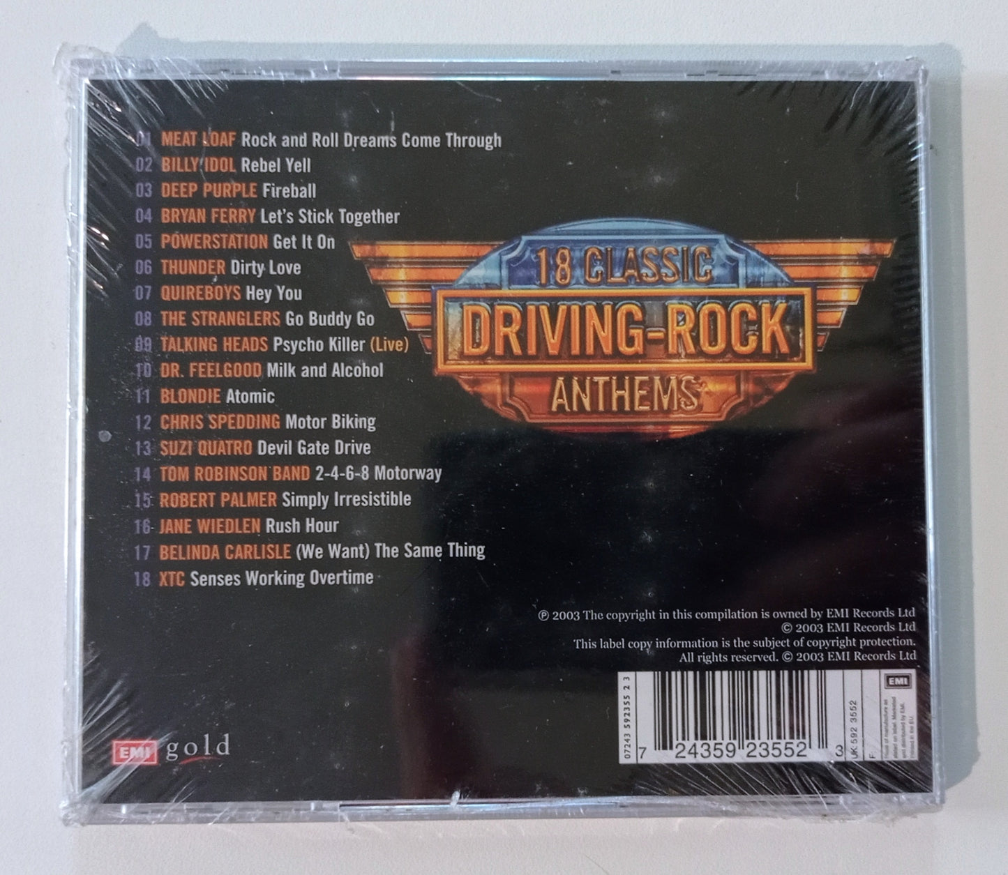 18 Classic Driving Rock Anthems - Coletânea (CD Inglaterra - LACRADO)