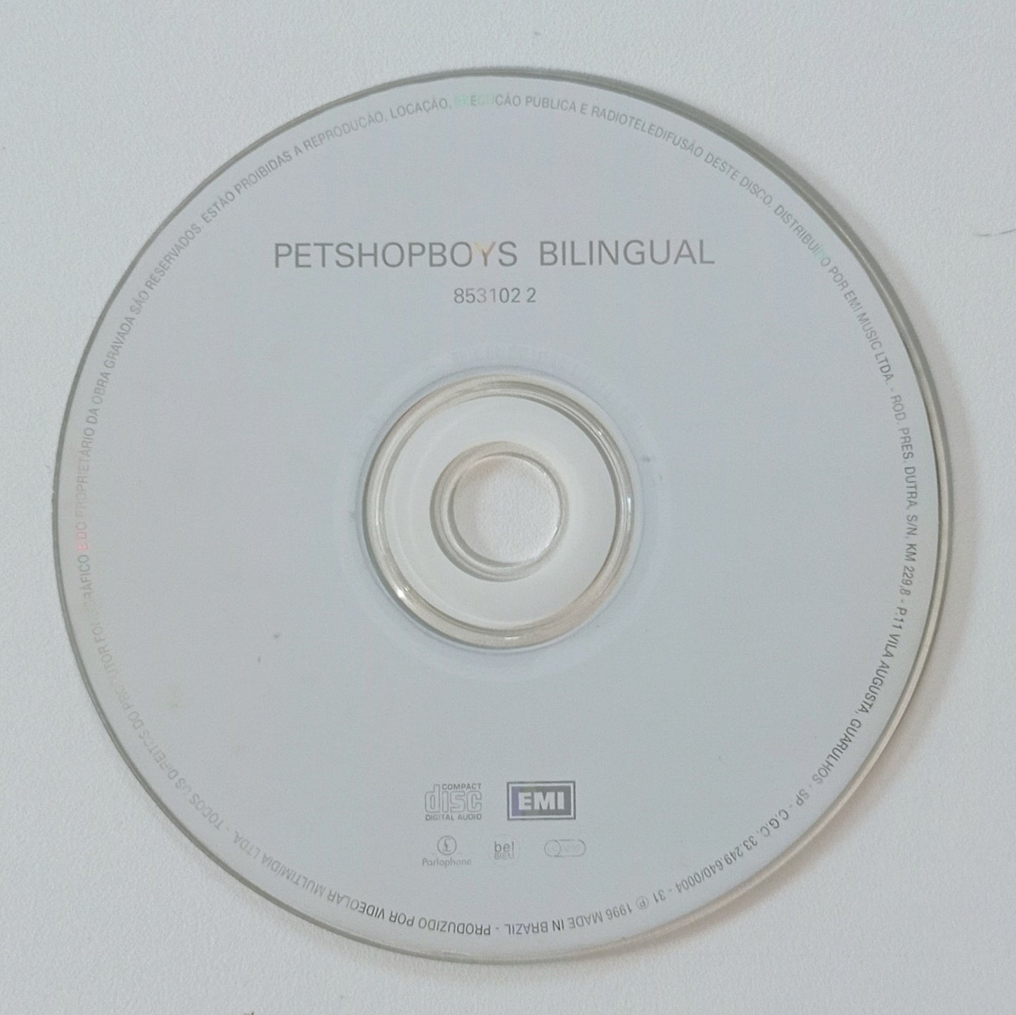 Pet Shop Boys - Bilingual (CD Nacional - Usado)
