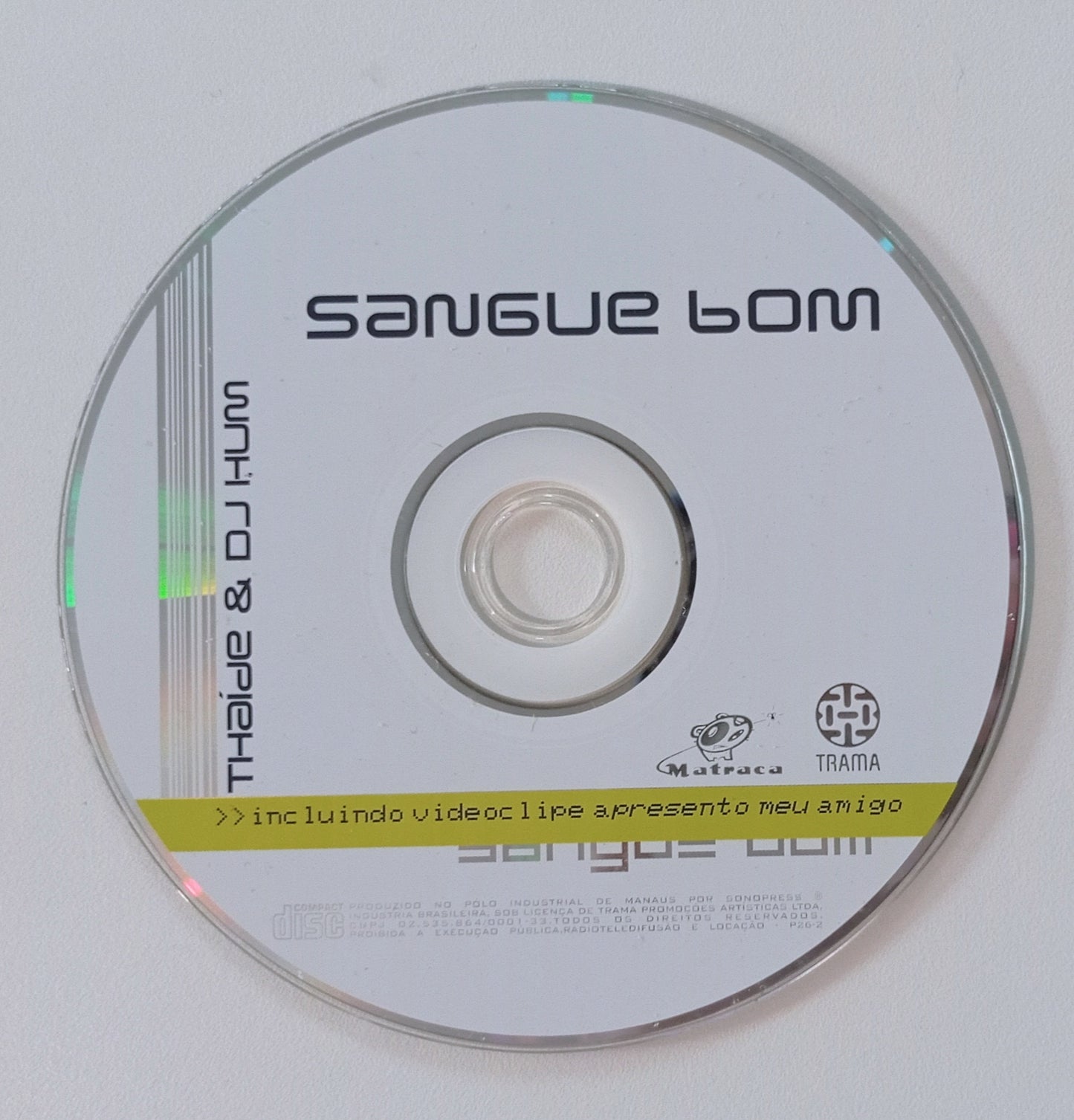 Thaide & DJ Hum - Sangue Bom (CD Single Promo - Usado)