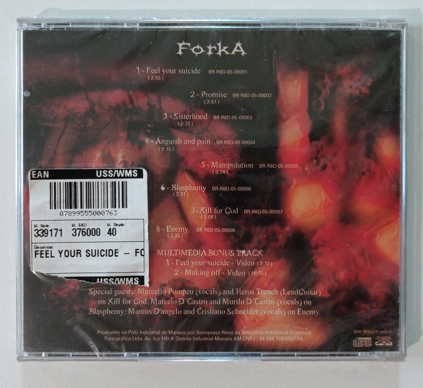 Forka - Feel Your Suicide (CD Nacional - LACRADO)