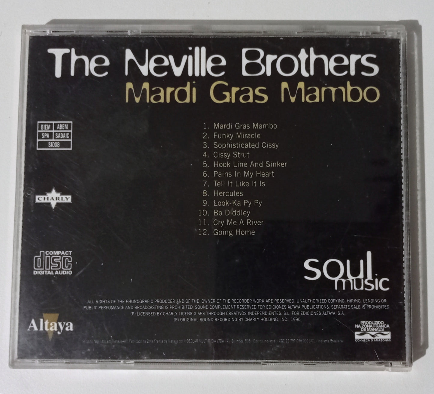 The Neville Brothers - Mardi Gras Mambo (CD Nacional - Usado)