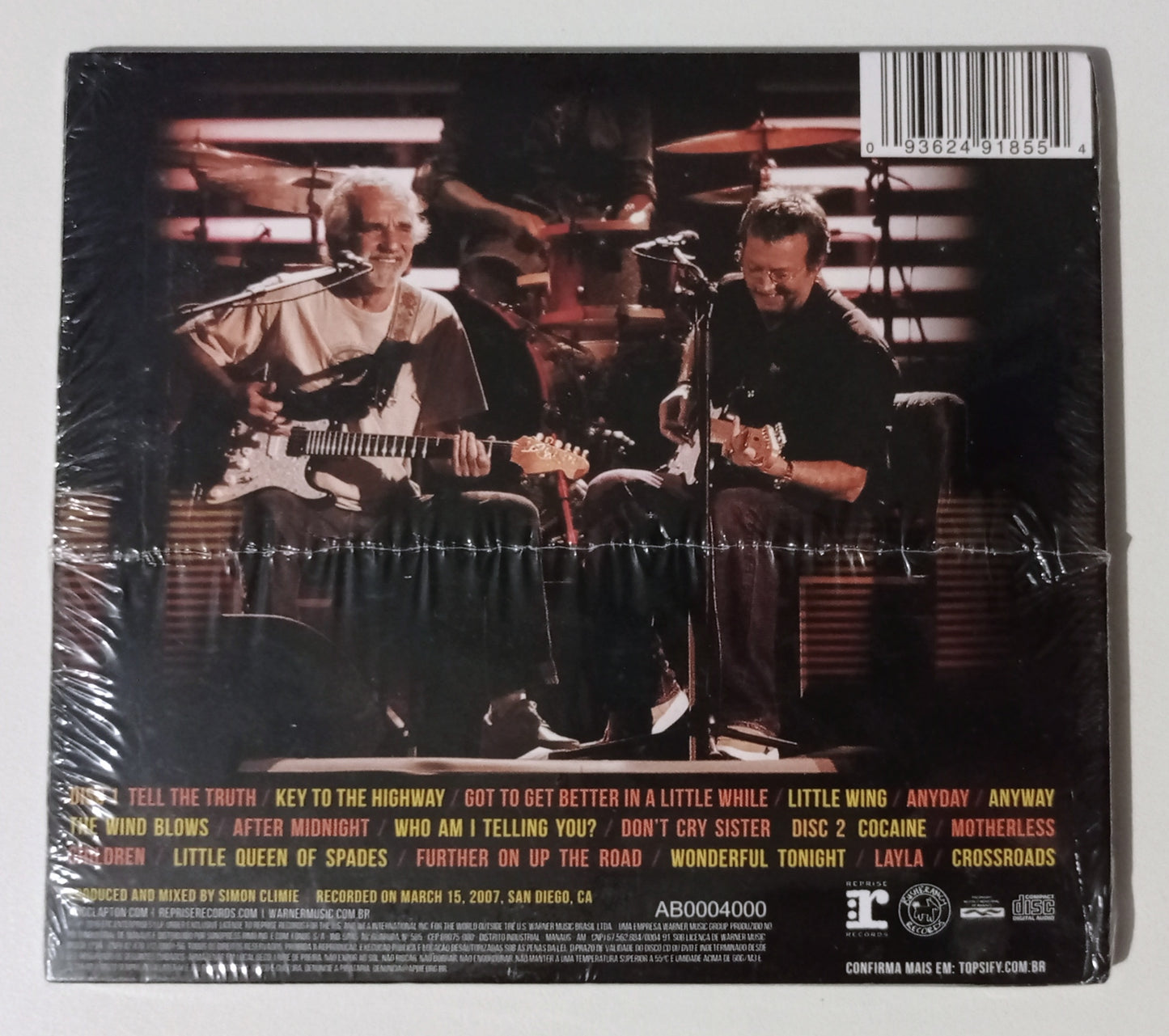 Eric Clapton - Live In San Diego (With Special Guest J.J. Cale) (2x CD Nacional - LACRADO)