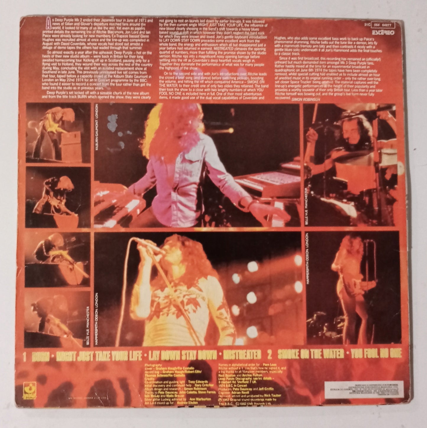 Deep Purple - Live in London (LP Nacional - Usado)