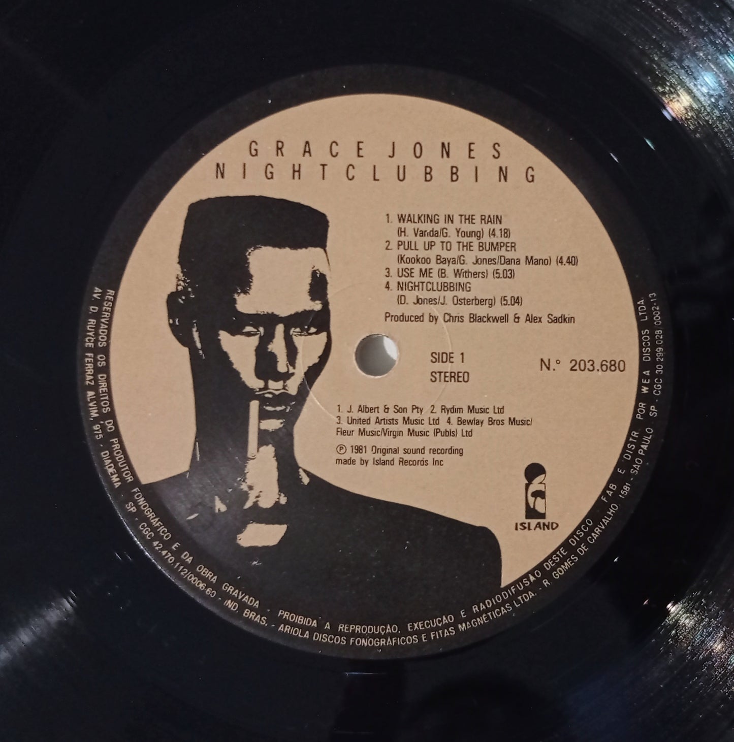 Grace Jones - Nightclubbing (LP Nacional Usado)
