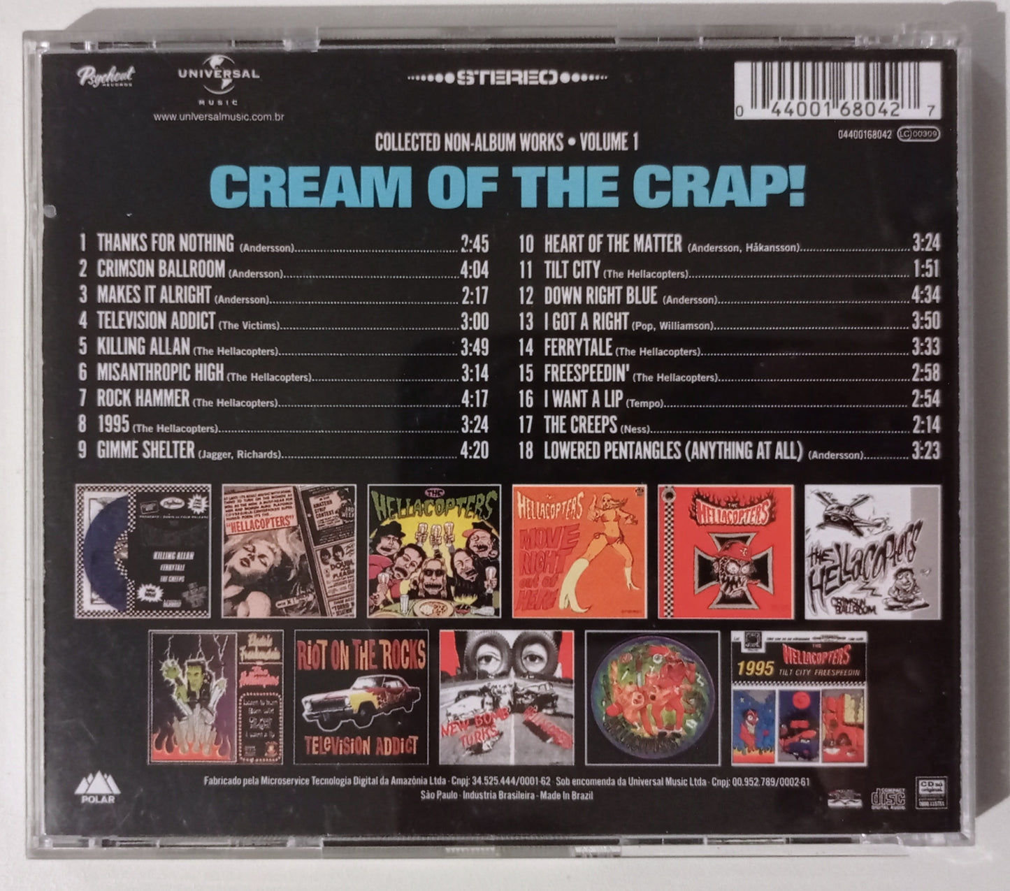 Hellacopters - Cream Of The Crap! Collected Non-album Works • Volume 1 (CD Nacional - Usado)