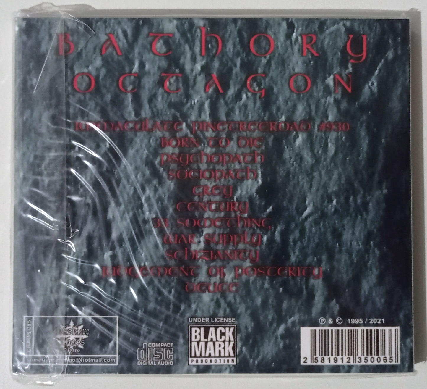 Bathory - Octagon (CD Nacional - Usado)