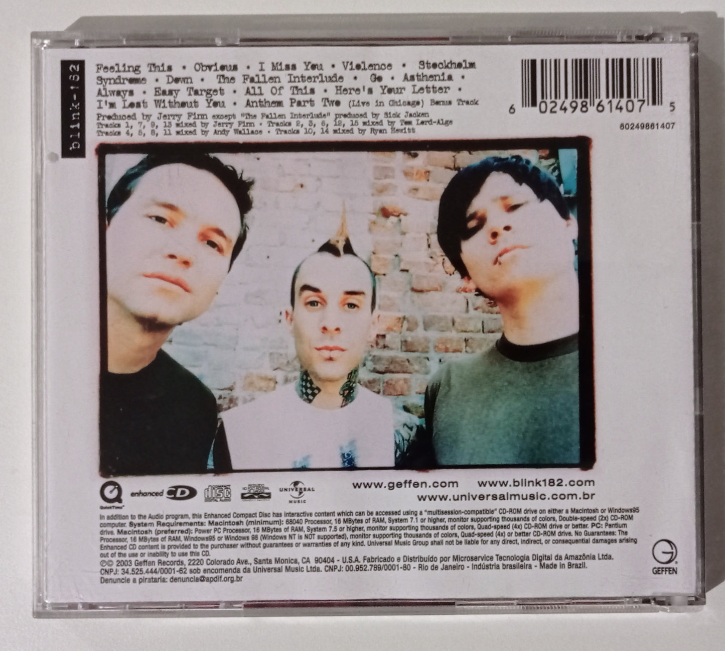 Blink-182 - Blink-182 (CD Nacional - Usado)