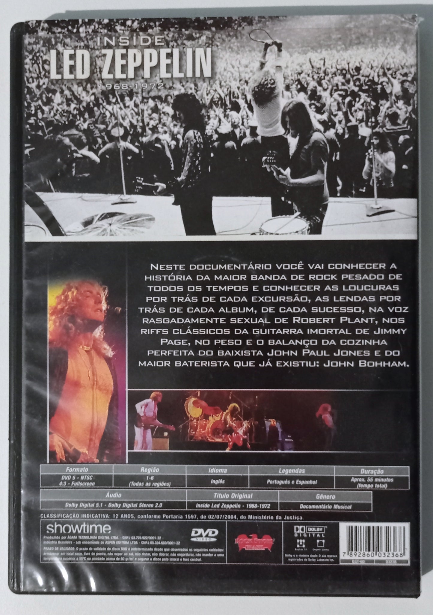 Led Zeppelin - Inside Led Zeppelin 1968-1972 (DVD Nacional - Usado)